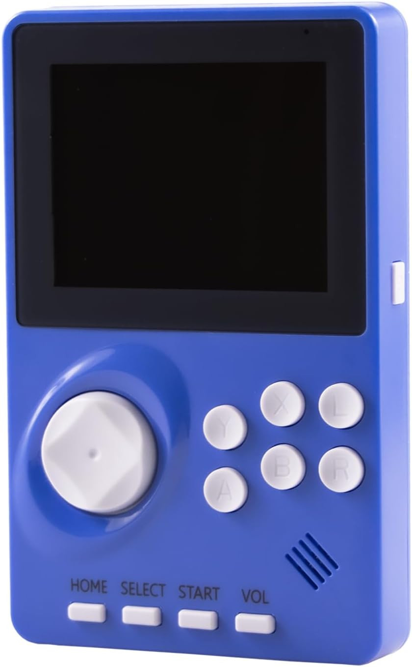 16-Bit Handheld Game Console with 100 Preloaded Games – Dark Blue