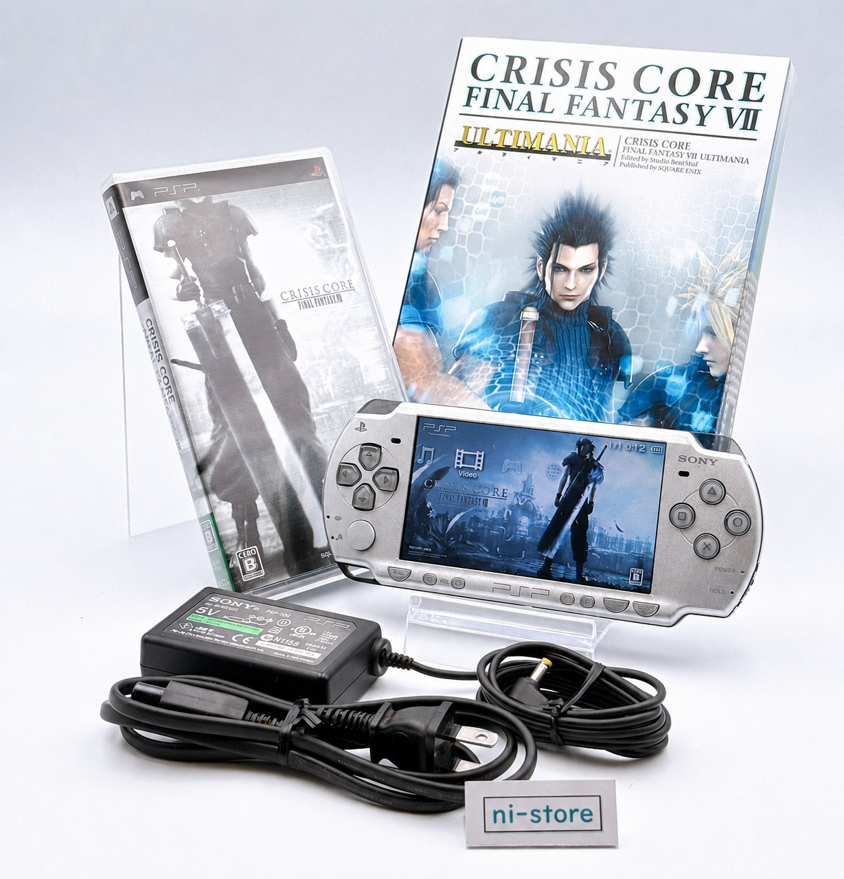 Sony PSP-2000 Crisis Core Final Fantasy FF Ⅶ 7 Limited Console w/etc. -Very Good