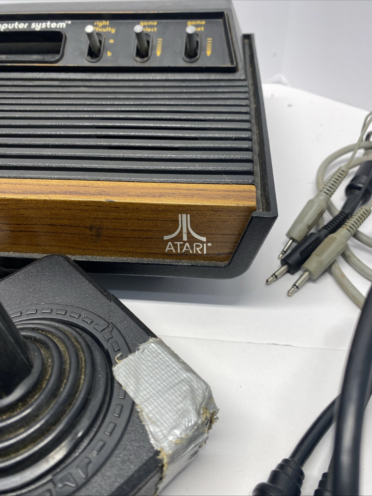 Atari 2600 System Bundle with Console 14 Games Joystick Paddles Case Untested