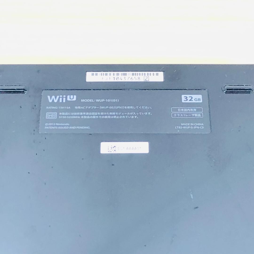 Nintendo Wii U 32GB WUP-101(01)/010 Console/Gamepad Black Working from japan F/S