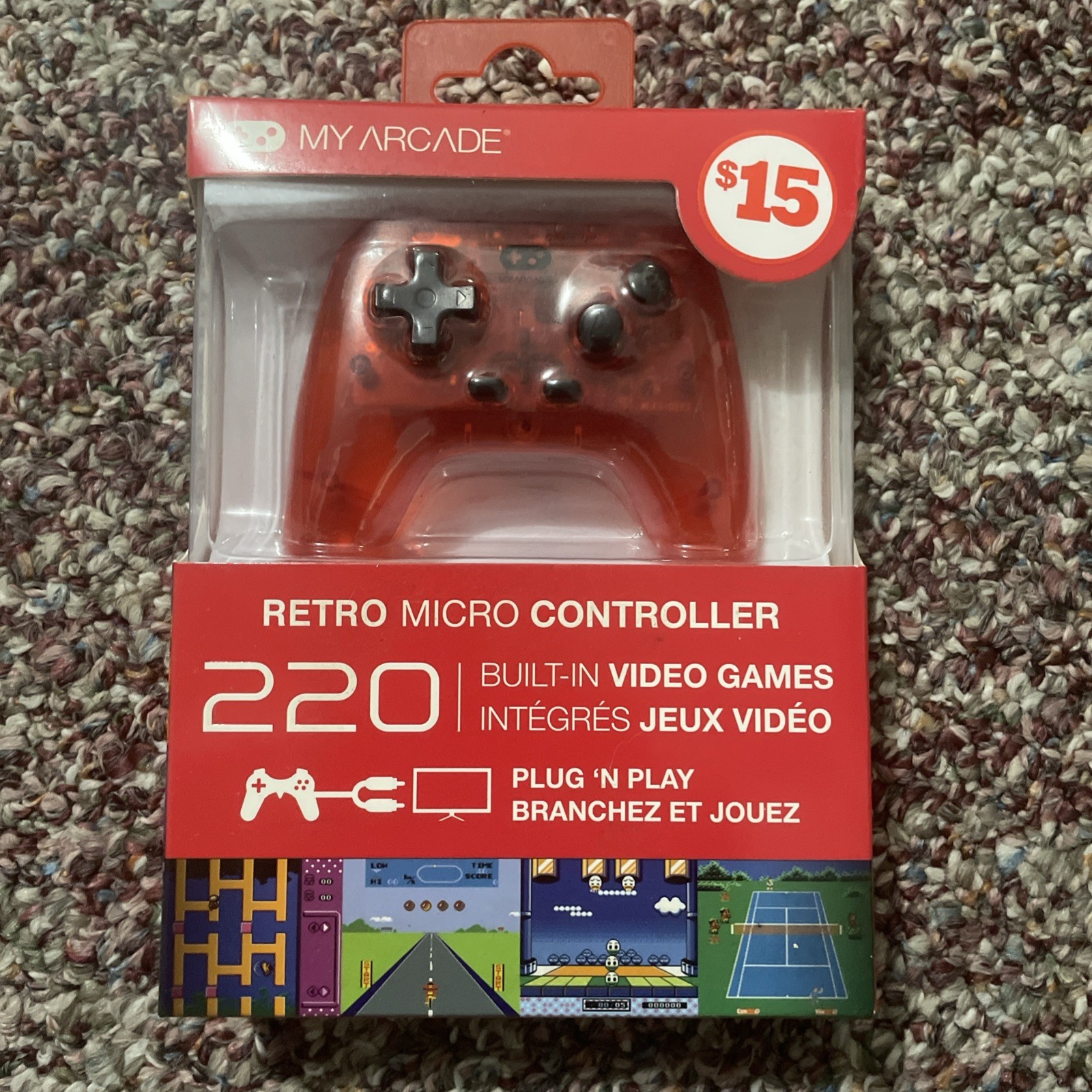 My Arcade Retro Micro Controller – 220 Built-In Video Games New in Box Plug Play