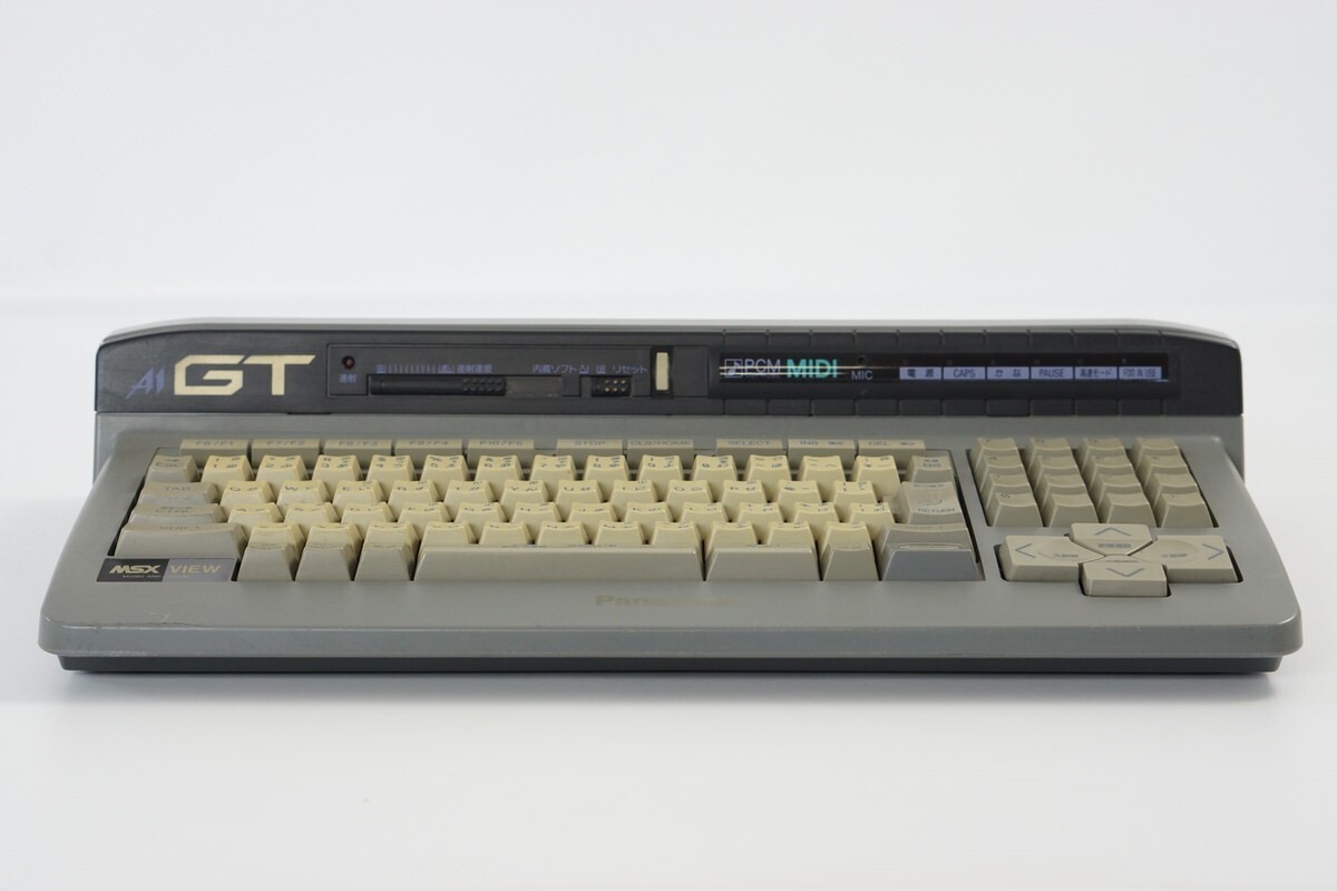 MSX Personal Computer TurboR FS-A1GT -No AV Cable- Panasonic Tested JAPAN 07388