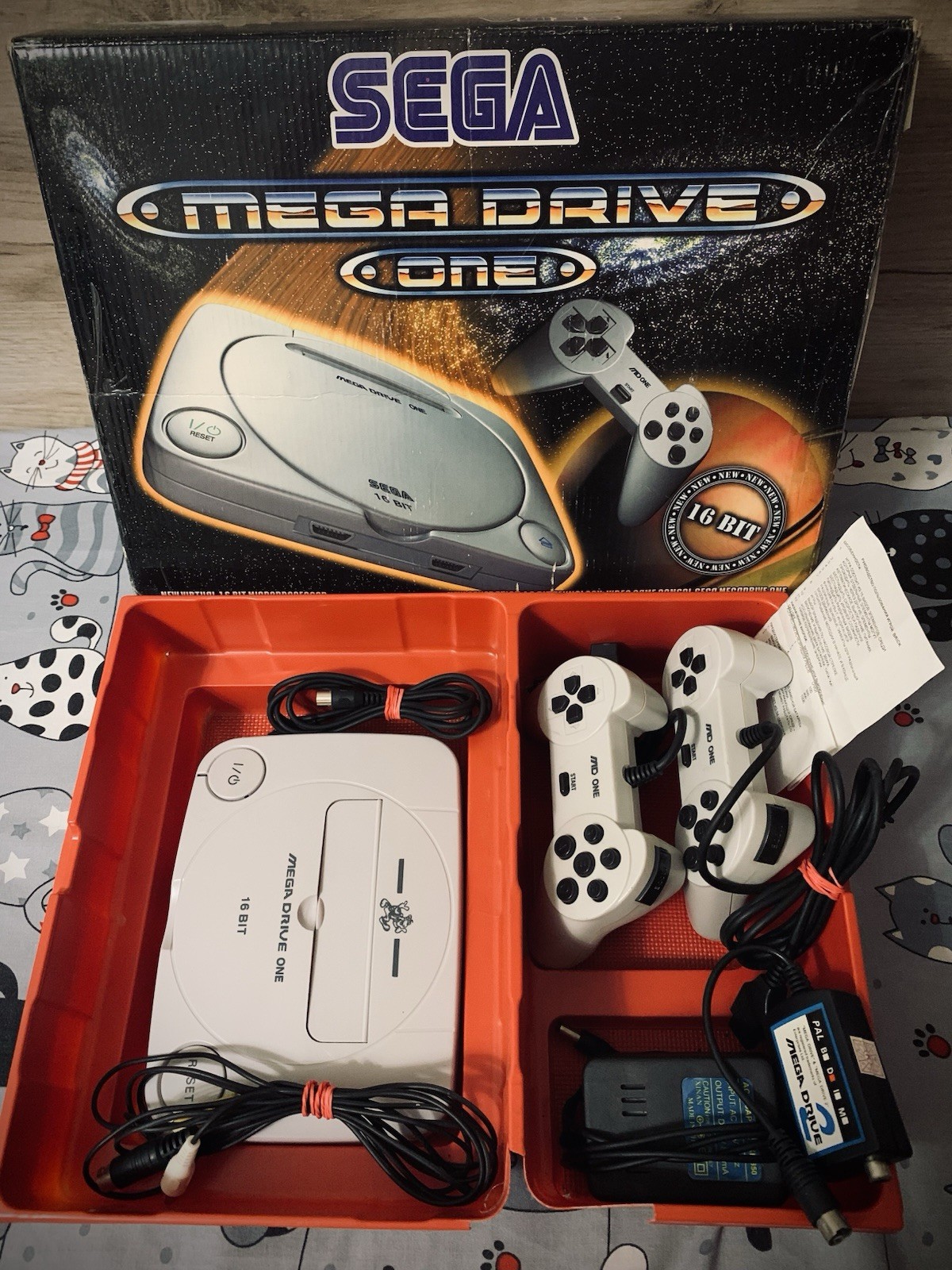 Sega Mega Drive One (Сега) 16-bit Clone (MD) Collectible Game Console (Rare)