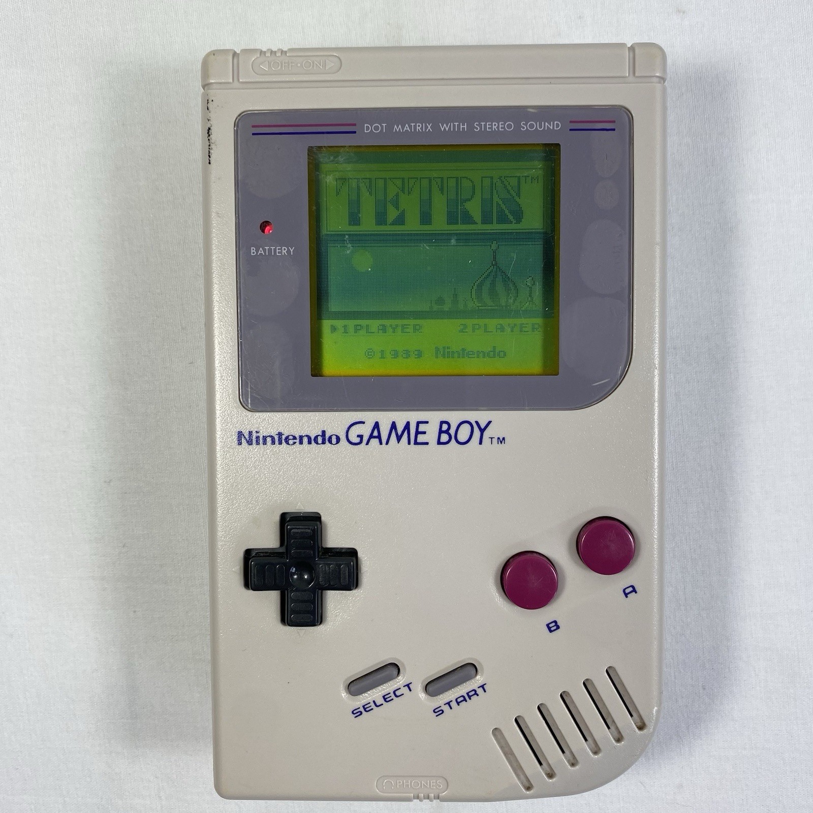 Original Nintendo Game Boy Console System Near Complete w/ Box Manual Tetris