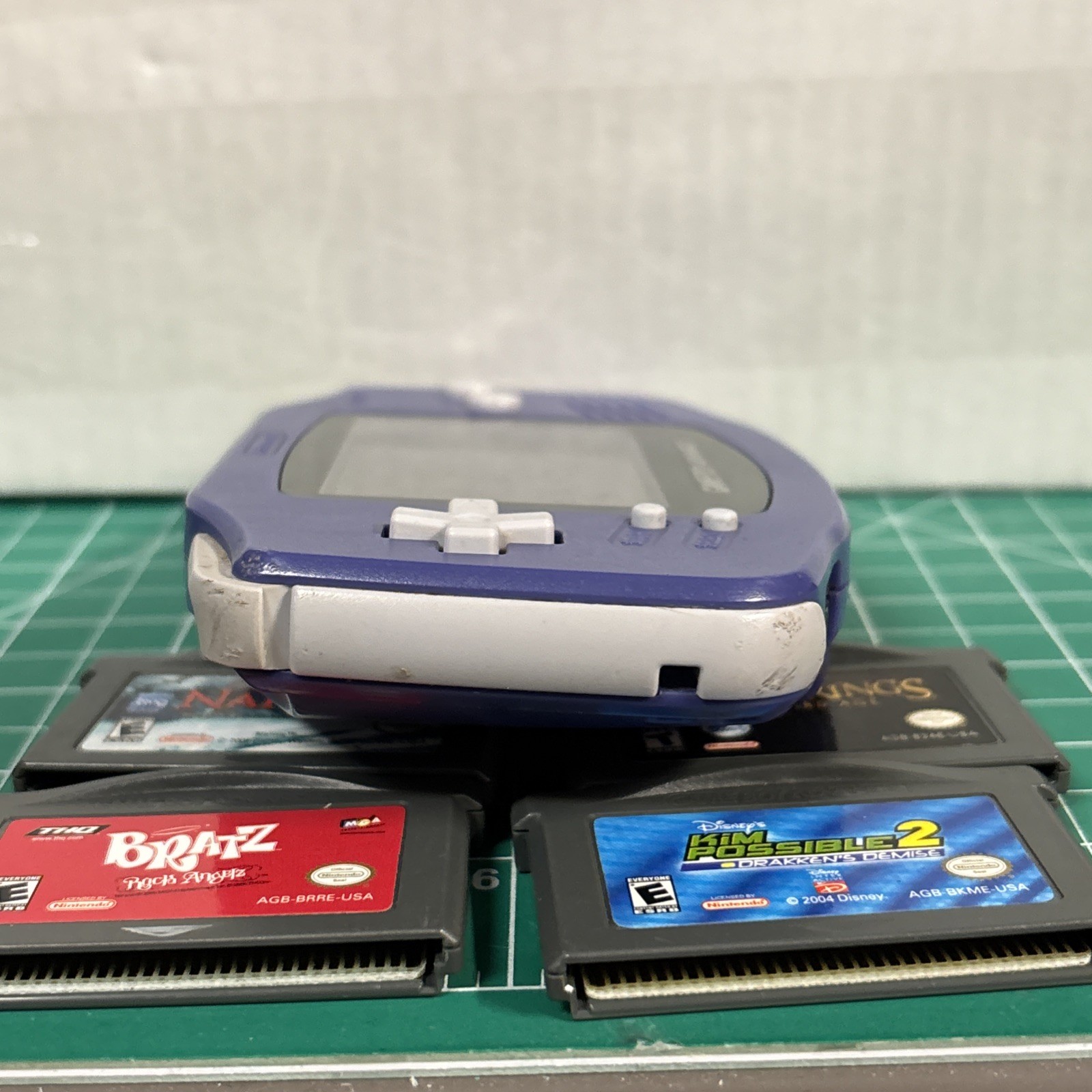 Nintendo Game Boy Advance (Indigo Purple) (4) games included Tested & Working