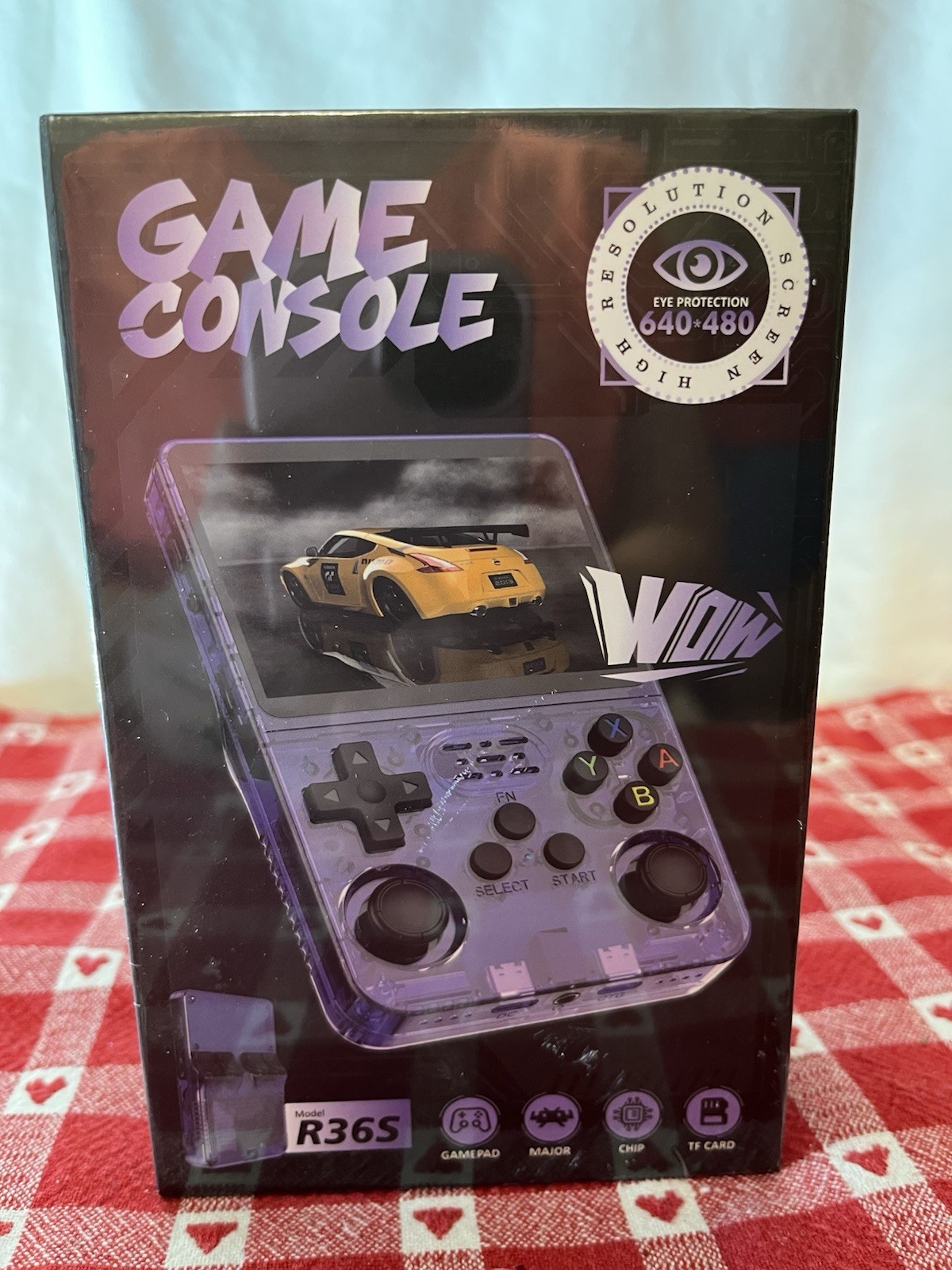 R36S Handheld Game Console Purple Retro Gaming NIB