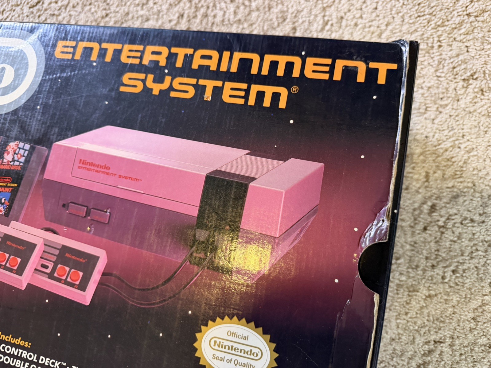Original Nintendo NES Action Set CIB Complete Orange Zapper Manuals Super Mario