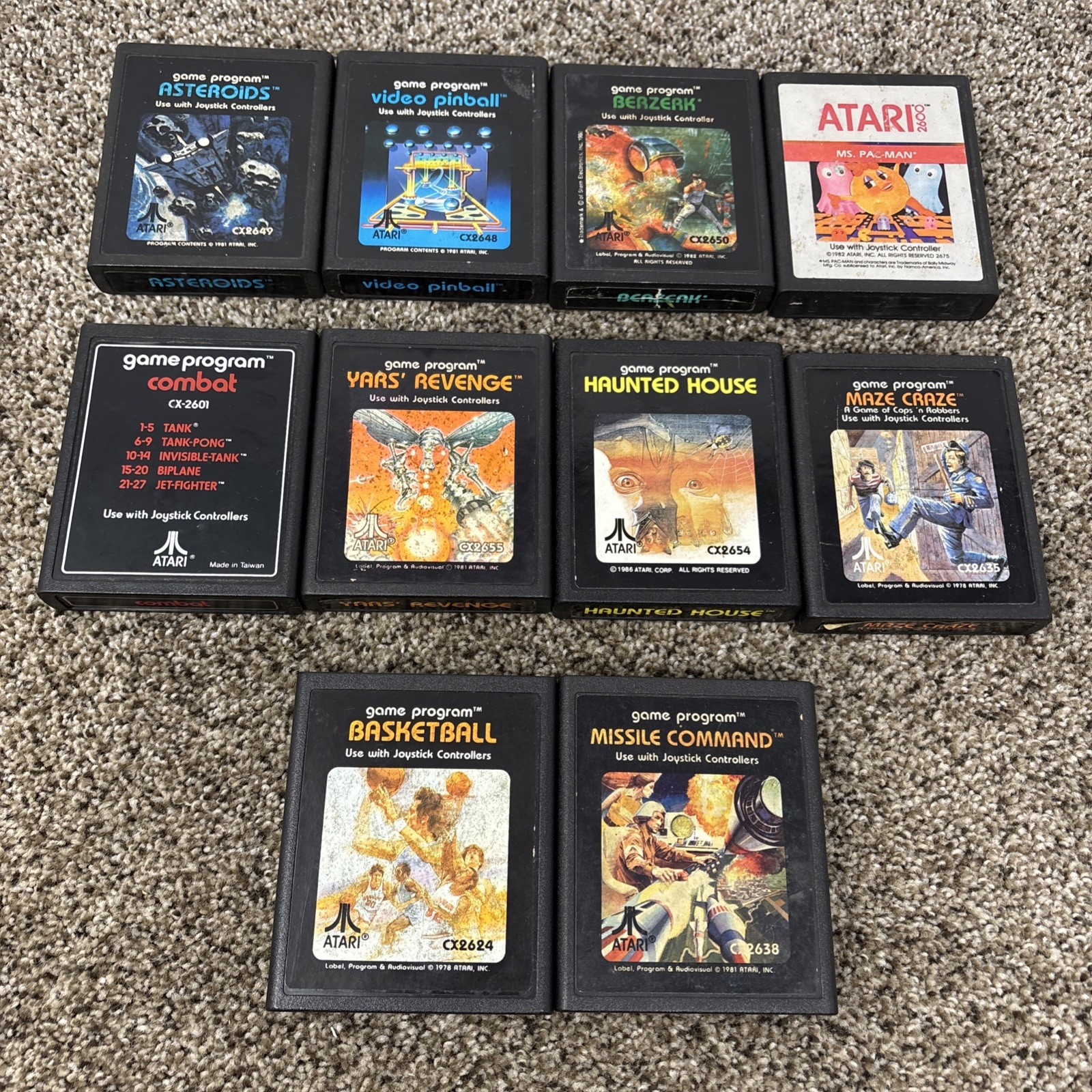 Atari 2600 Junior Jr Console System Bundle 10 Games Tested