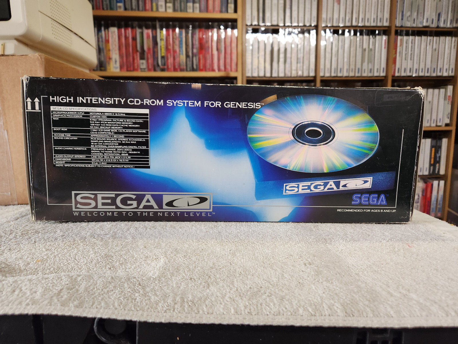 SEGA CD “Front Loading Model 1 Console” COMPLETE in Box! Very RARE! TESTED/XLNT!