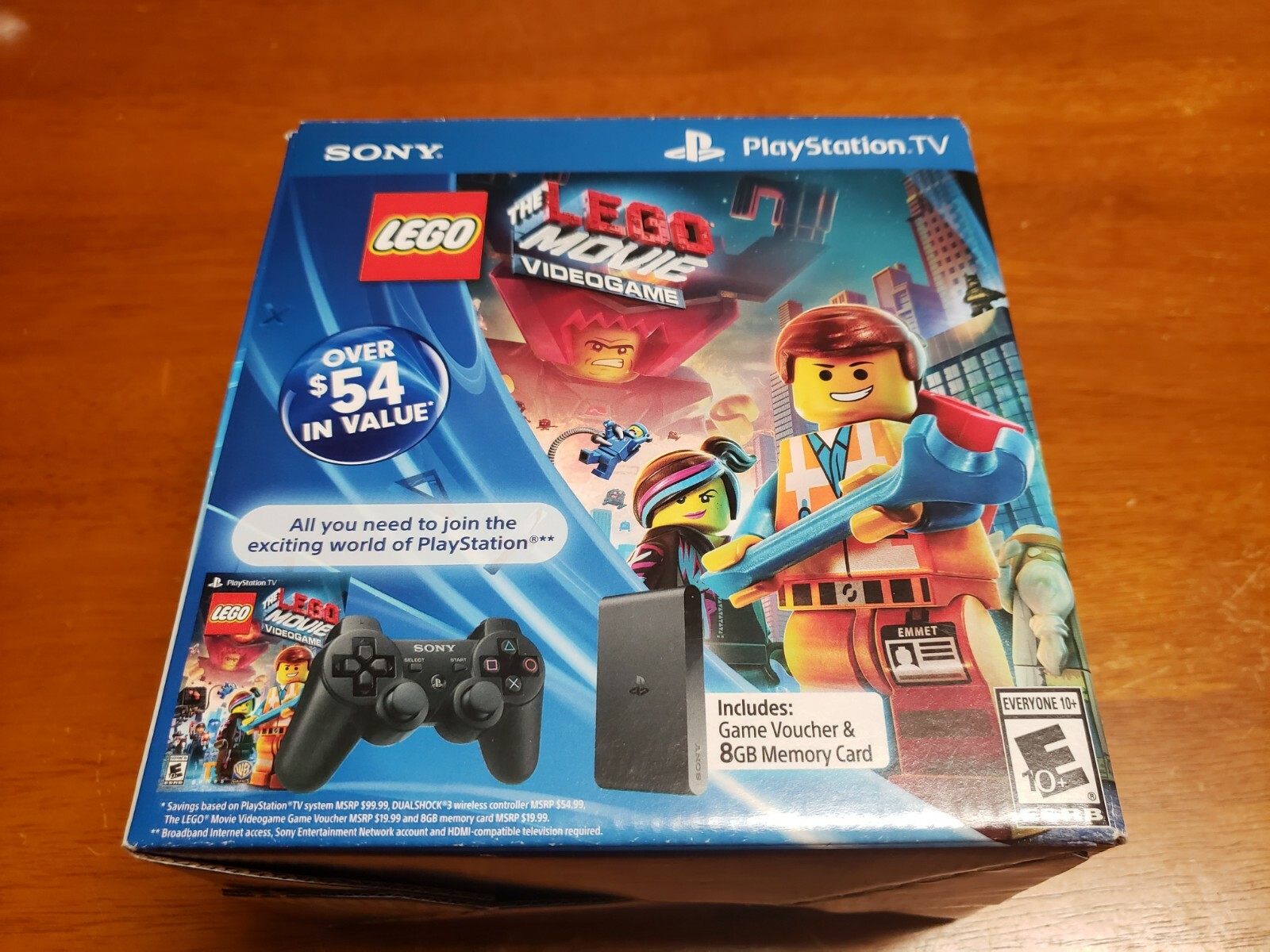 PS TV Console Bundle VTE-1001 + DualShock 3 & 8GB Memory Card Lot (Open Box)