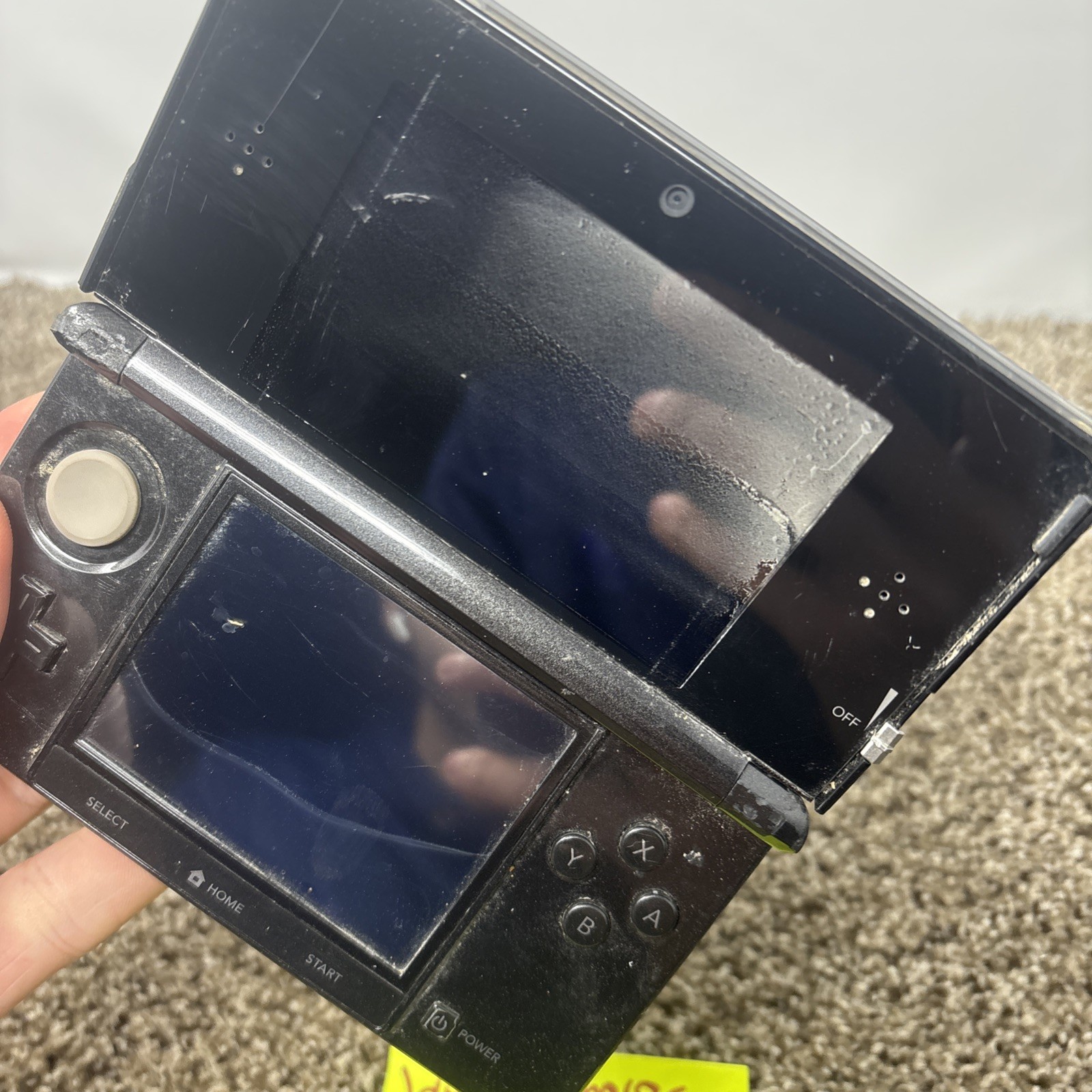 Nintendo 3DS Cosmo Black System – For Parts Or Repair