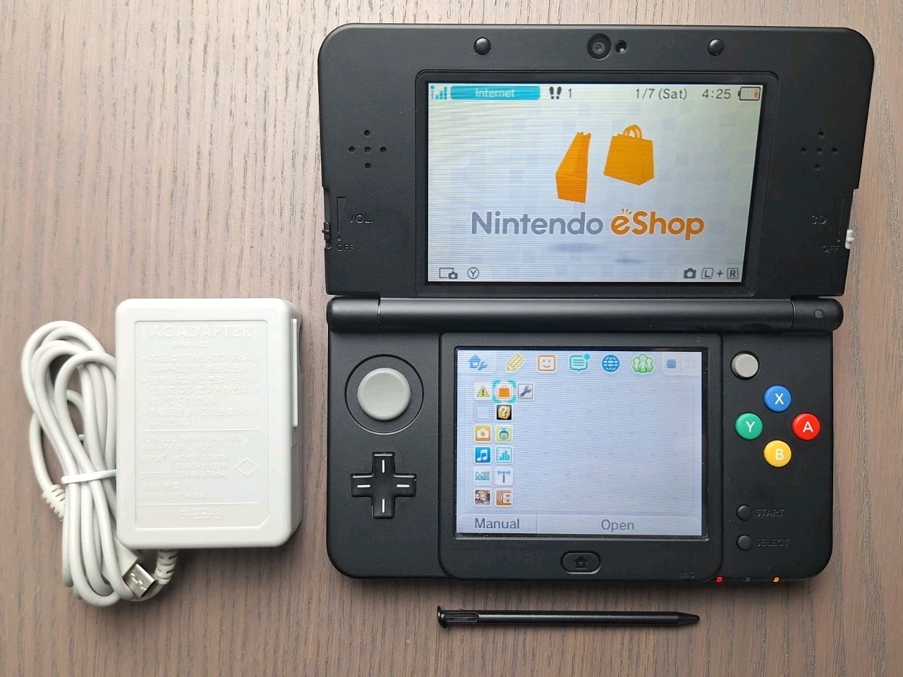 Nintendo New 3DS Black | Charger + 32GB SD Card | Region Free | USA TESTED