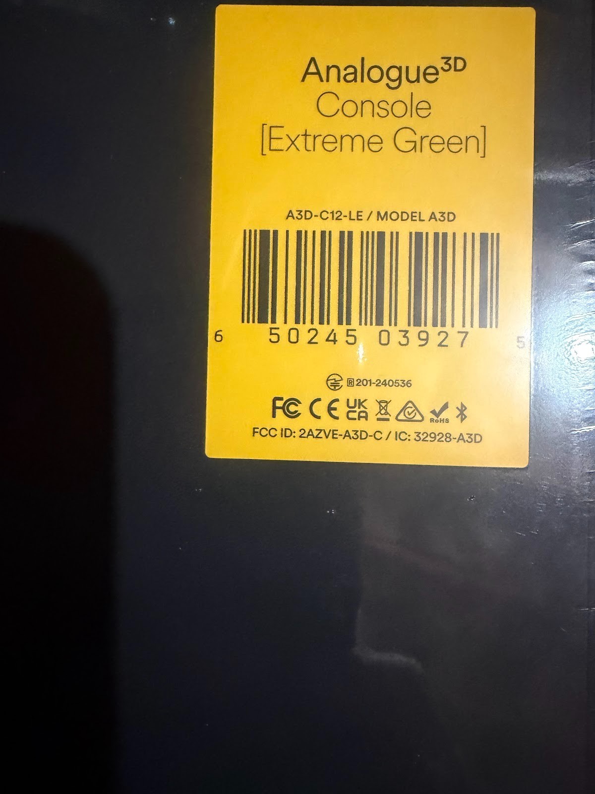 Analogue 3D Nintendo 64 Limited Edition Console Extreme Green Prototype SOLD OUT