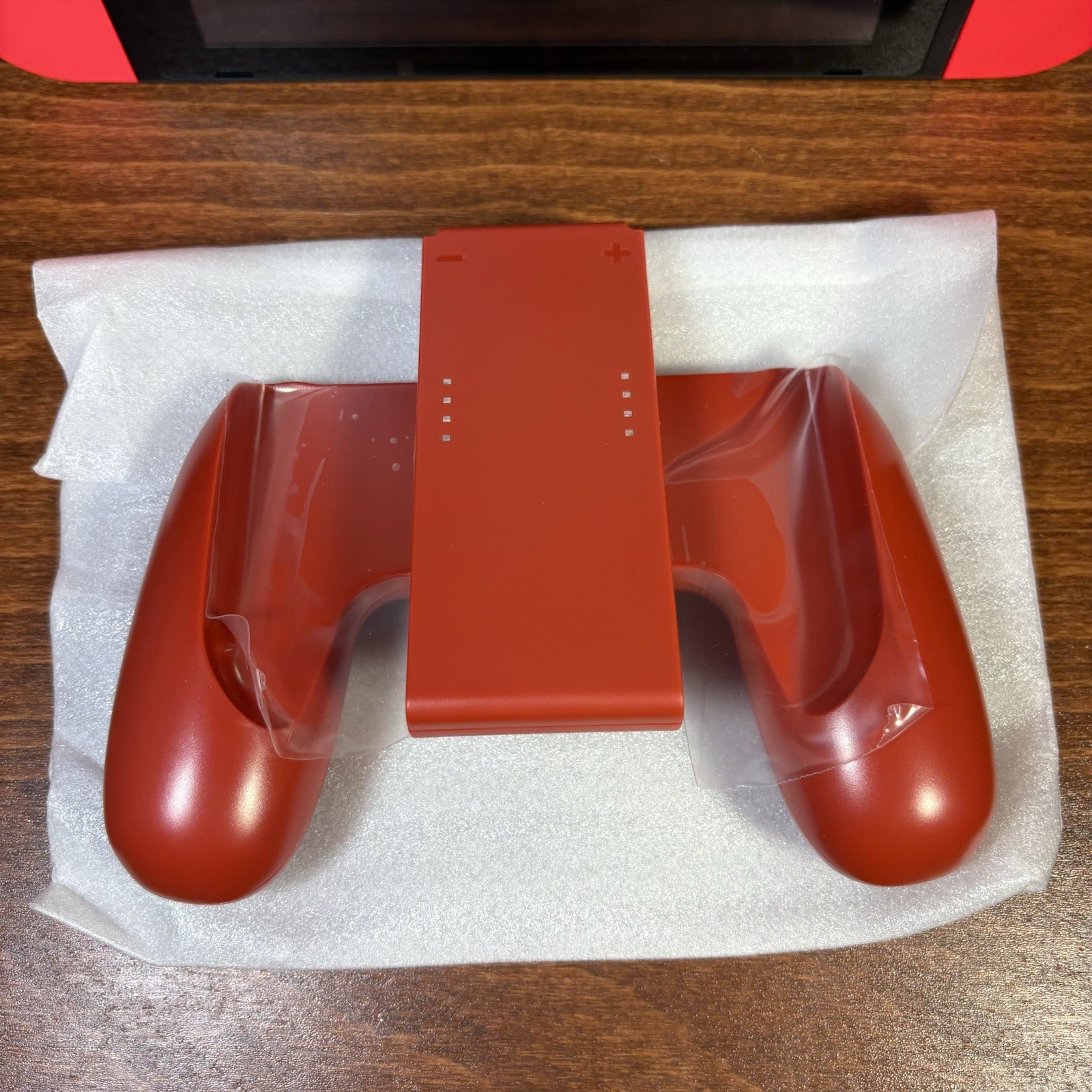 Nintendo Switch with Neon Red Joy-Cons | Works Perfectly | New Red Grip Included