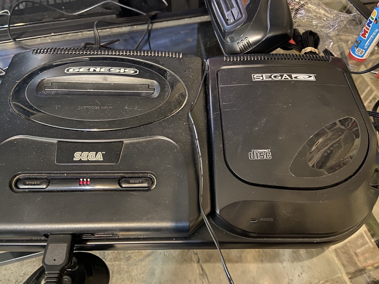 Sega CD Console Model 2 Console W/ Cords & Controller TESTED SEE GAMEPLAY PICS