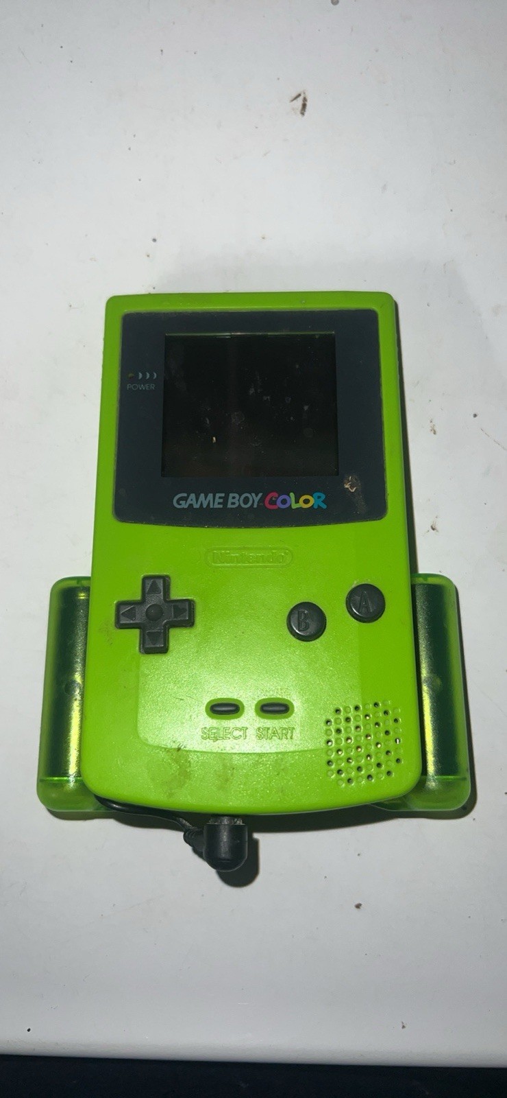 Nintendo Game Boy Color Green Handheld CGB-001 Color Screen