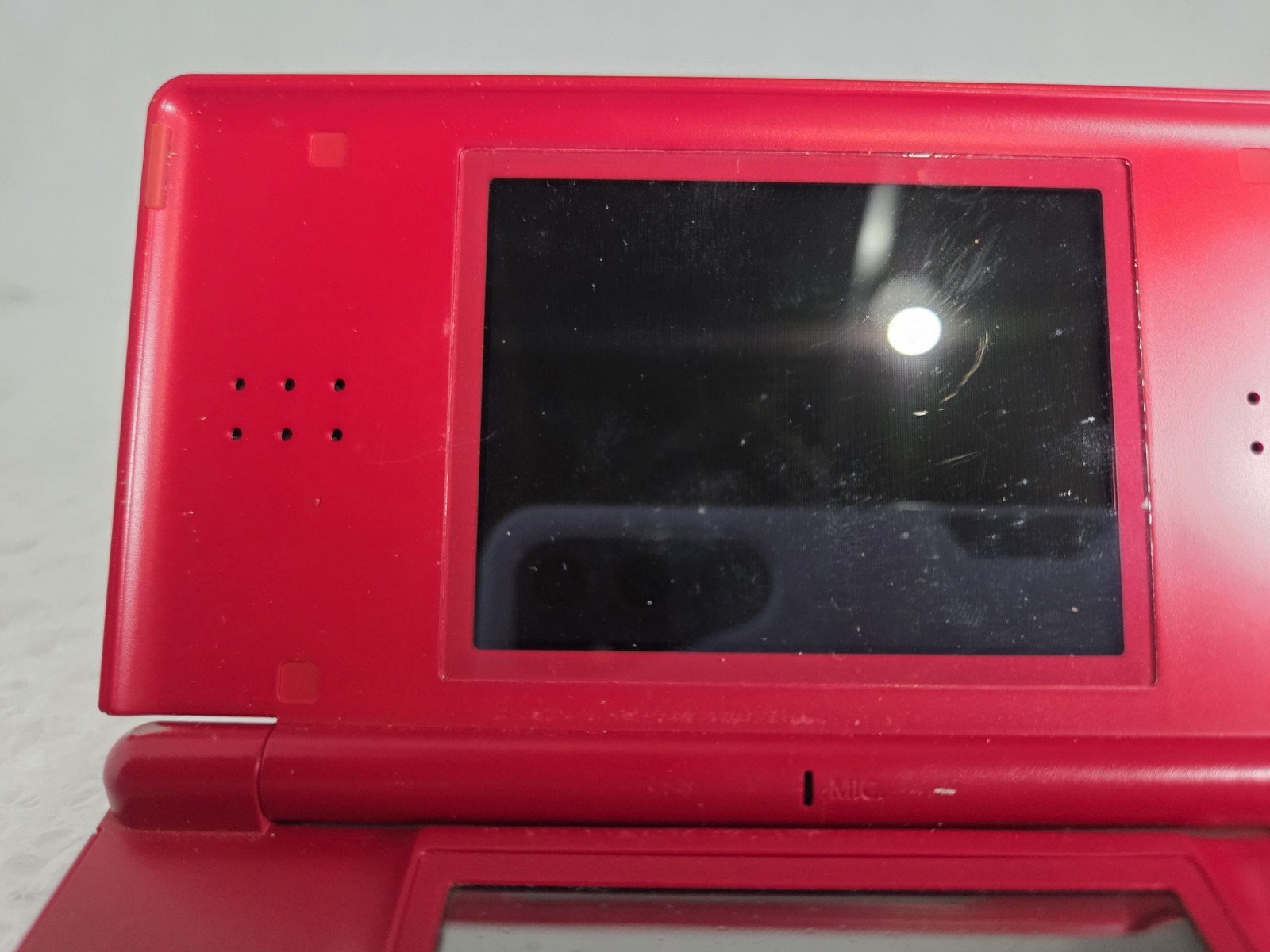 Nintendo DS Lite Red Mario Edition Console Tested Cleaned OEM Charger New Batter