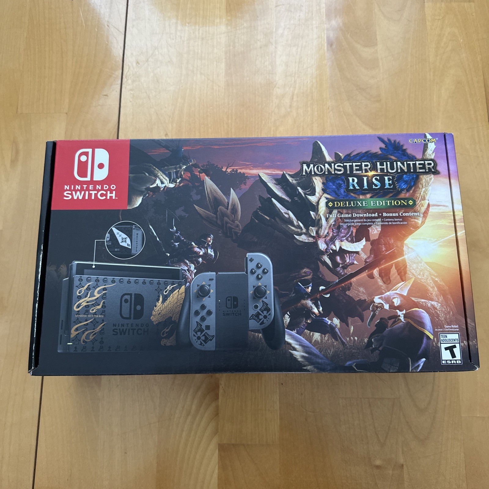 Nintendo Switch Monster Hunter Rise Deluxe Edition Console – SEALED, NEW
