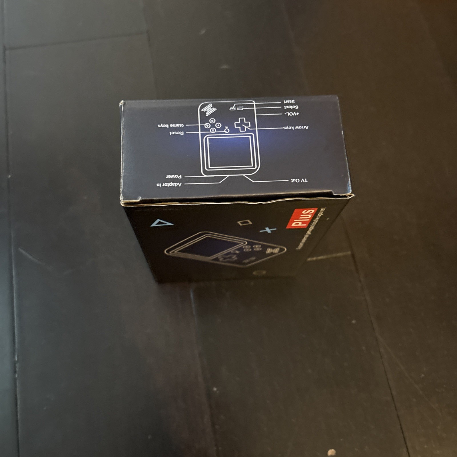 Game Box Plus- Hand Held Game System, Rechargeable Battery, BLUE, Brand New