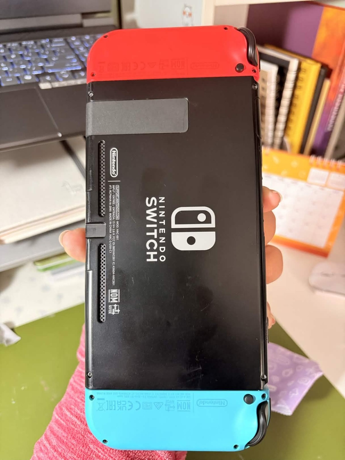 Nintendo Switch 32GB Gray Console with Neon Red and Neon Blue Joy-Con