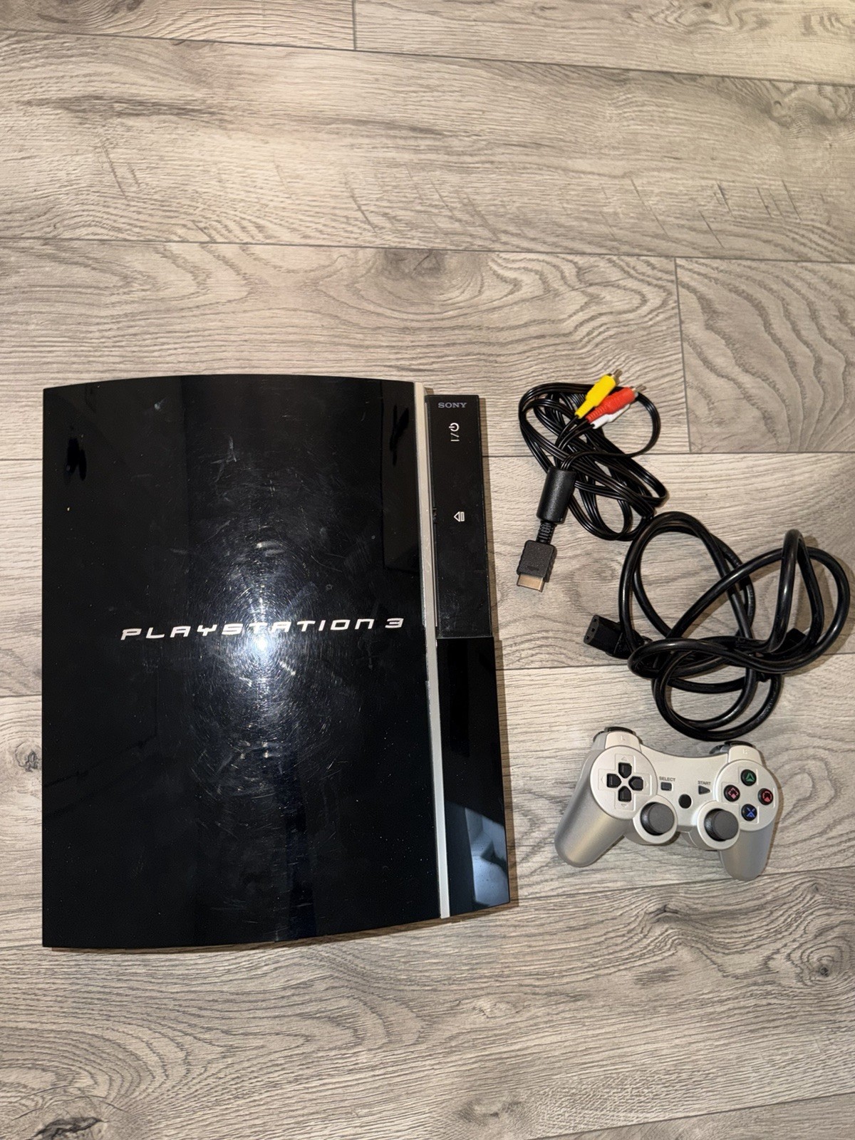 Sony Playstation 3 PS3 CECHP01 PS3 Broken HDMI Works w AV CORD Read Description