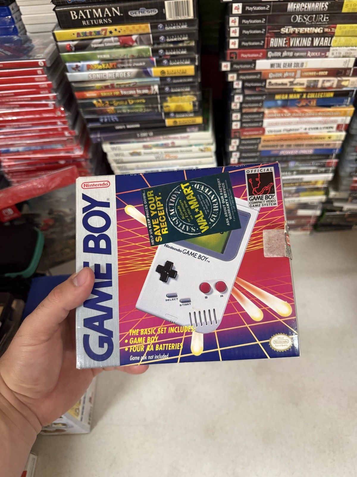 Nintendo Game Boy DMG-01 System Complete CIB Walmart Box Variant Matching Serial
