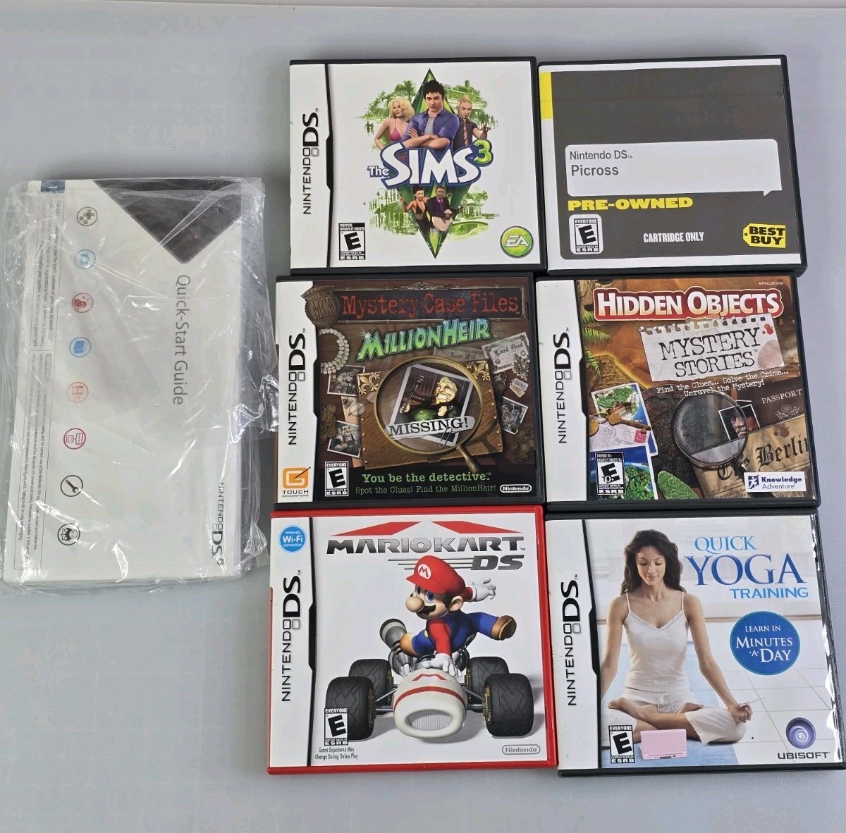BUNDLE Nintendo DSi CIB Matte Black Charger Stylus Mario Kart + Extras PLAYS PER