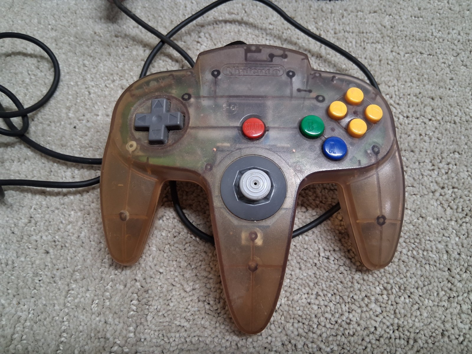 Nintendo 64 N64 Gaming Console System W/ Controller No AV Cord Powers On