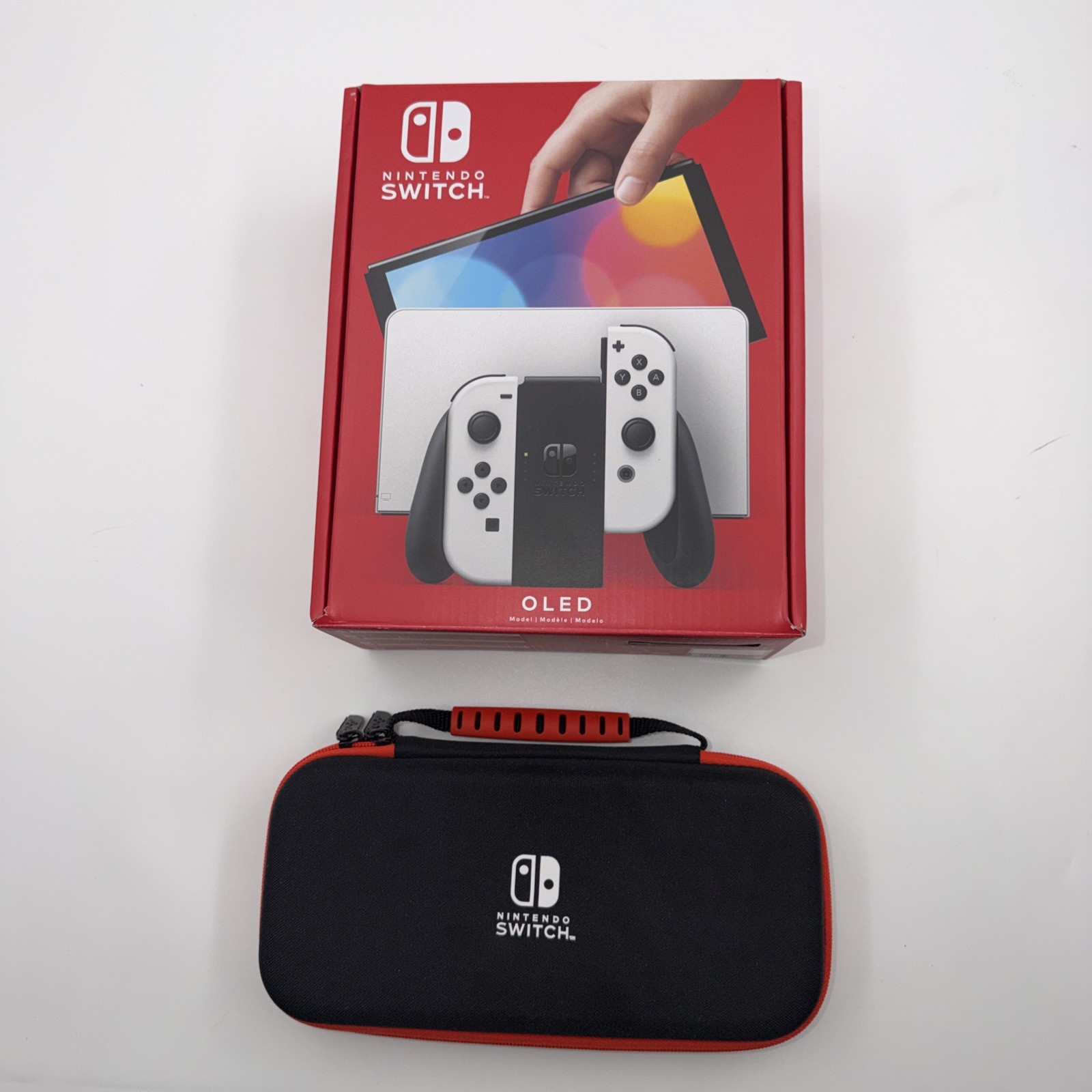 Nintendo Switch OLED White 64GB Complete In Box With Carry Case & 12 Month Code