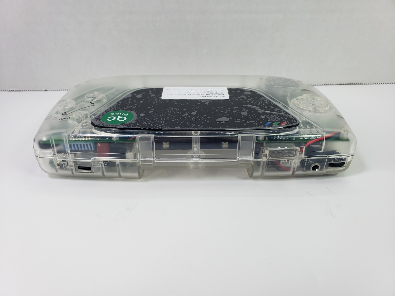 Custom Clear Gamegear, Ips Screen, Rechargeable Usb-c, Re-capped, Soundboard