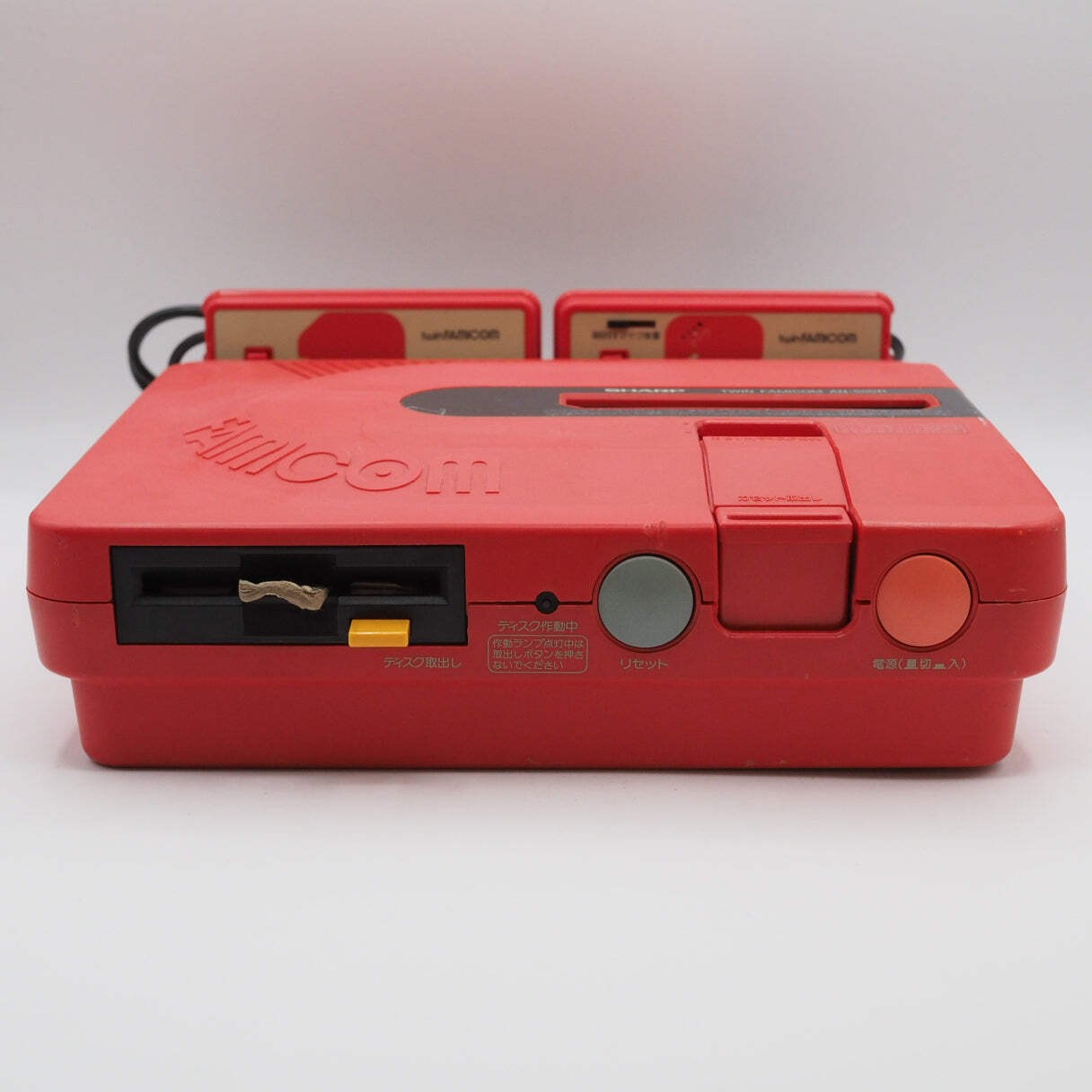 Sharp Twin Famicom Console system AN-500R Red + Magnetic head protection sheet