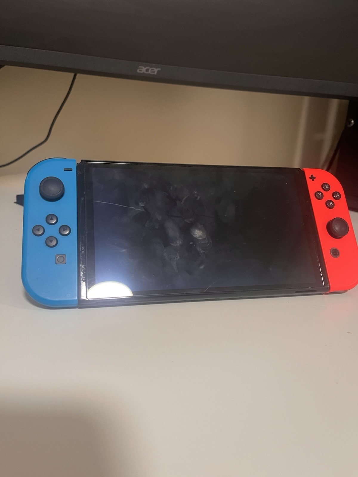 Nintendo Switch OLED Model 64GB Neon Blue & Red Console – Excellent Condition