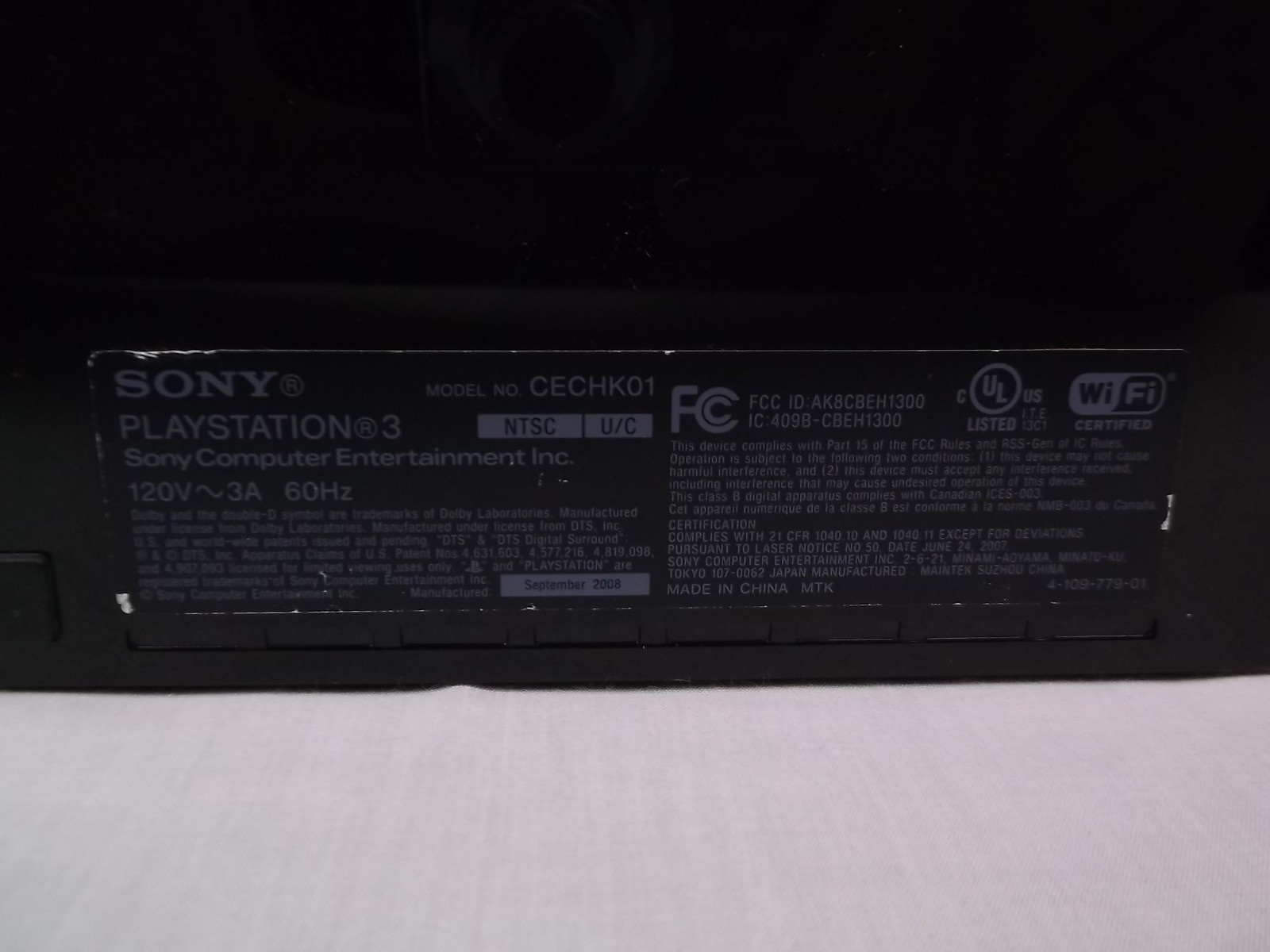 Sony PlayStation 3 80GB CECHK01 Console Bundle W/ 21 Games, 1 Controller TESTED