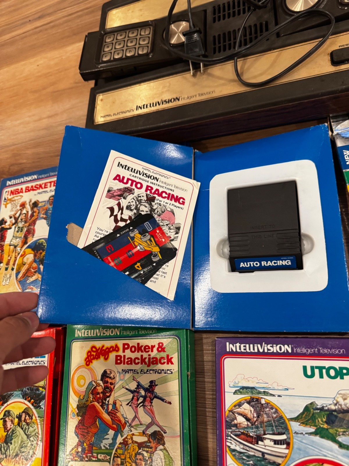 Intellivision Game Console Model 2609 A with 18 games