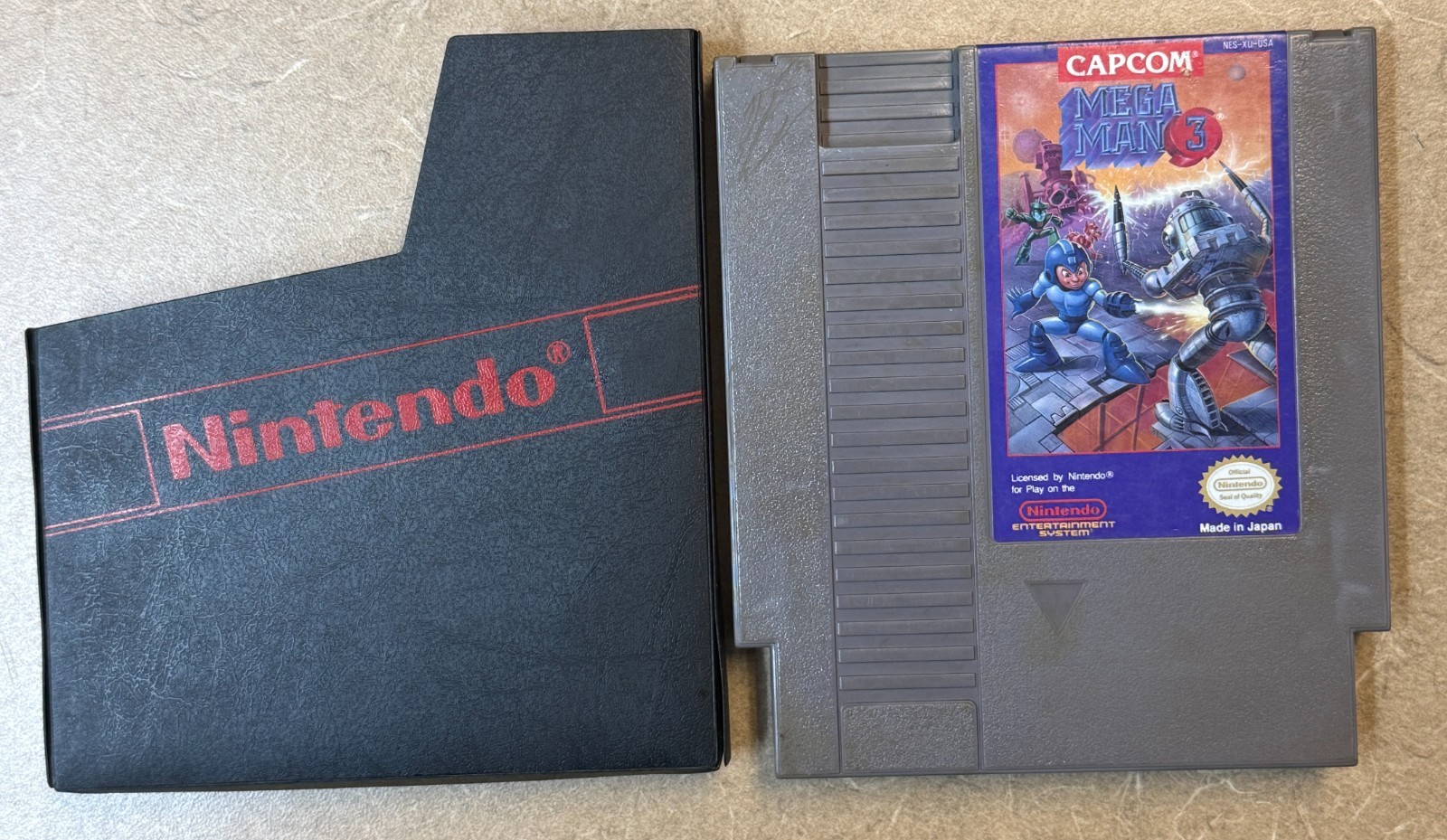 Mega Man 3 III (Nintendo, NES 1990) Video Game w/ Sleeve