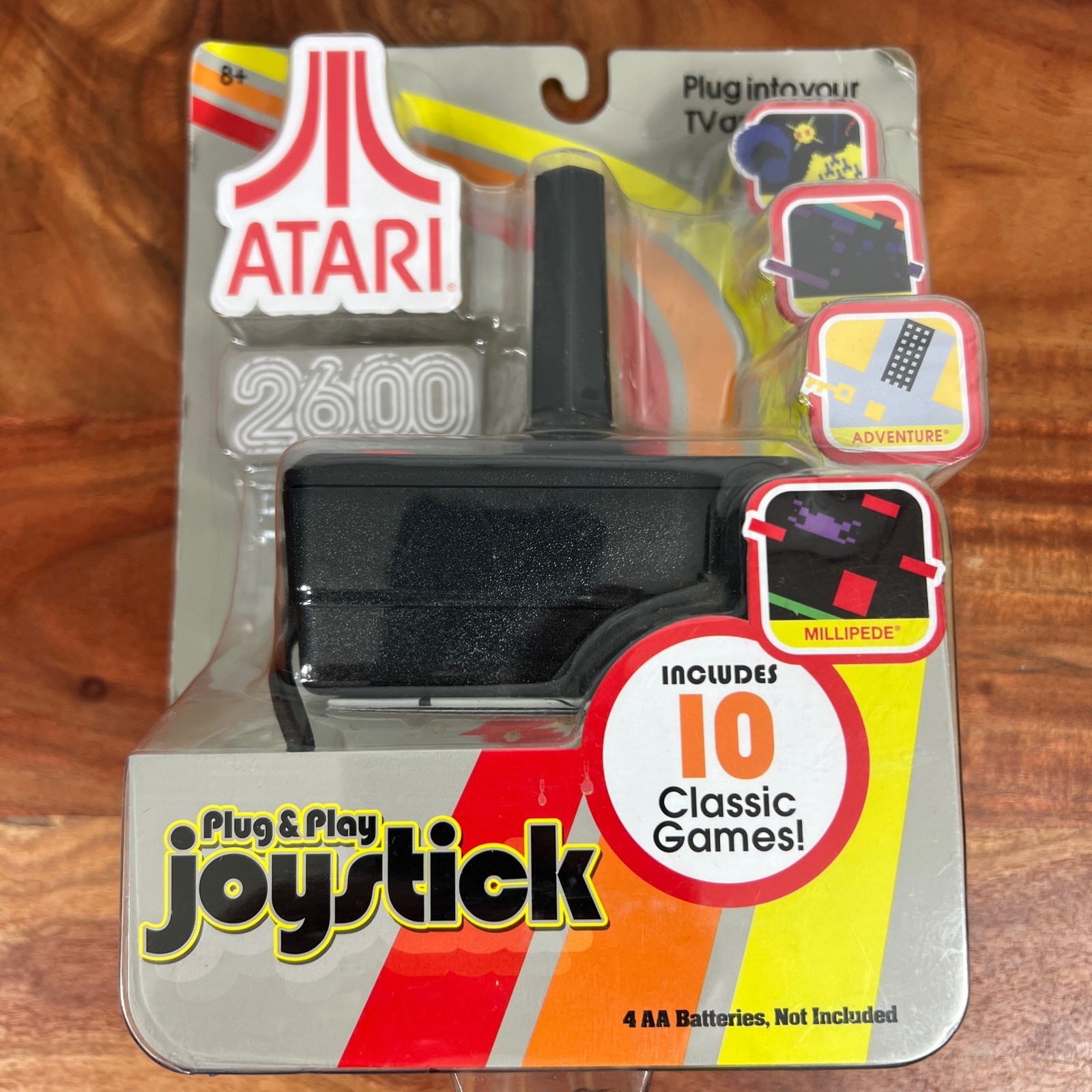 Atari 2600 Plug & Play Joystick 10 Classic Games Retro TV Game Basic Fun 09560