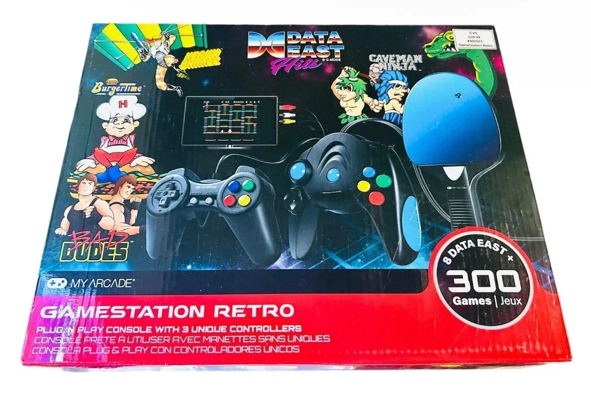 Data East Hits -Plug N Play Retro My Arcade Gamestation (300 Games)