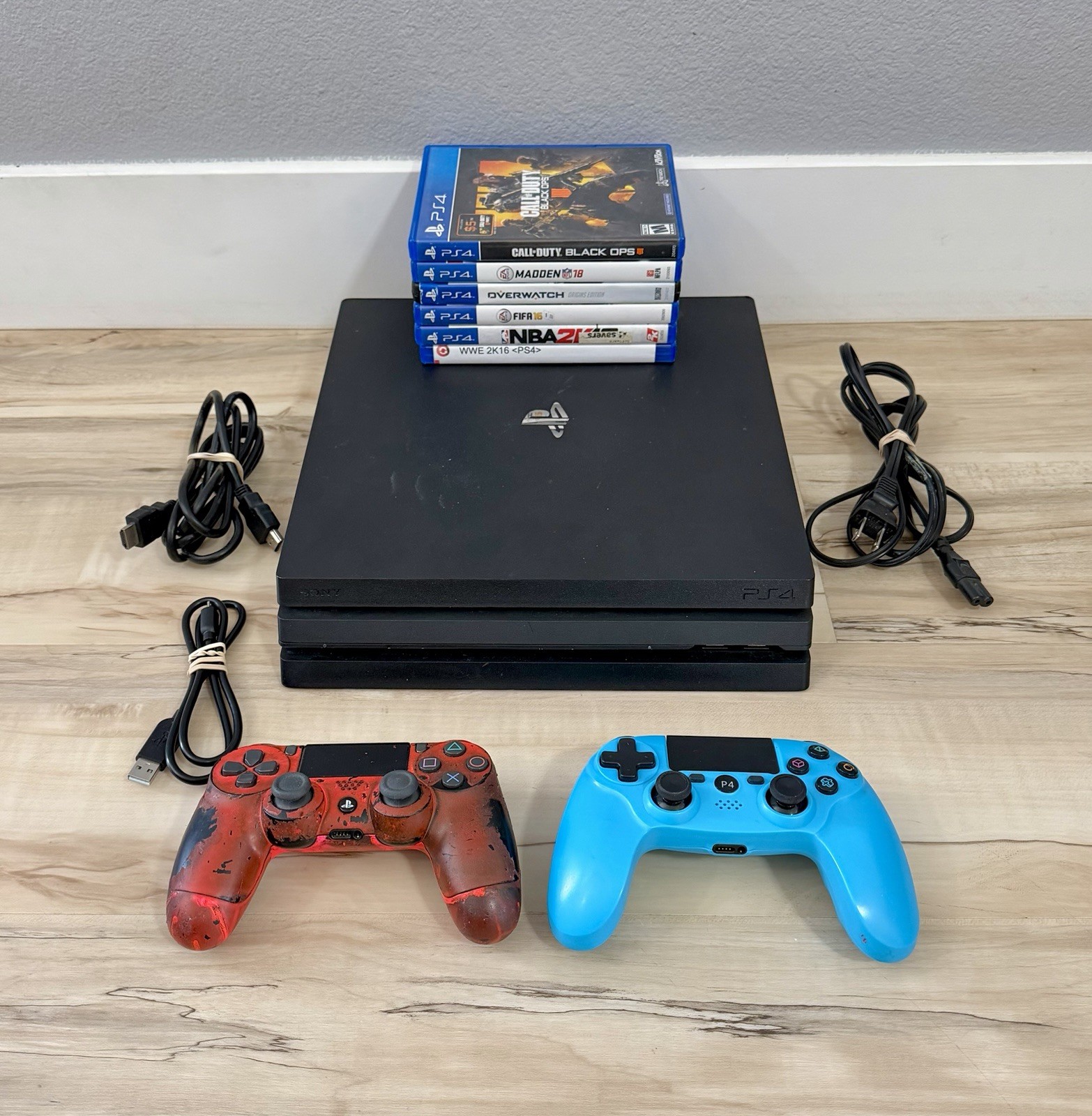 Sony PlayStation 4 Pro 1TB Console Bundle Controller + 6 Games – Tested