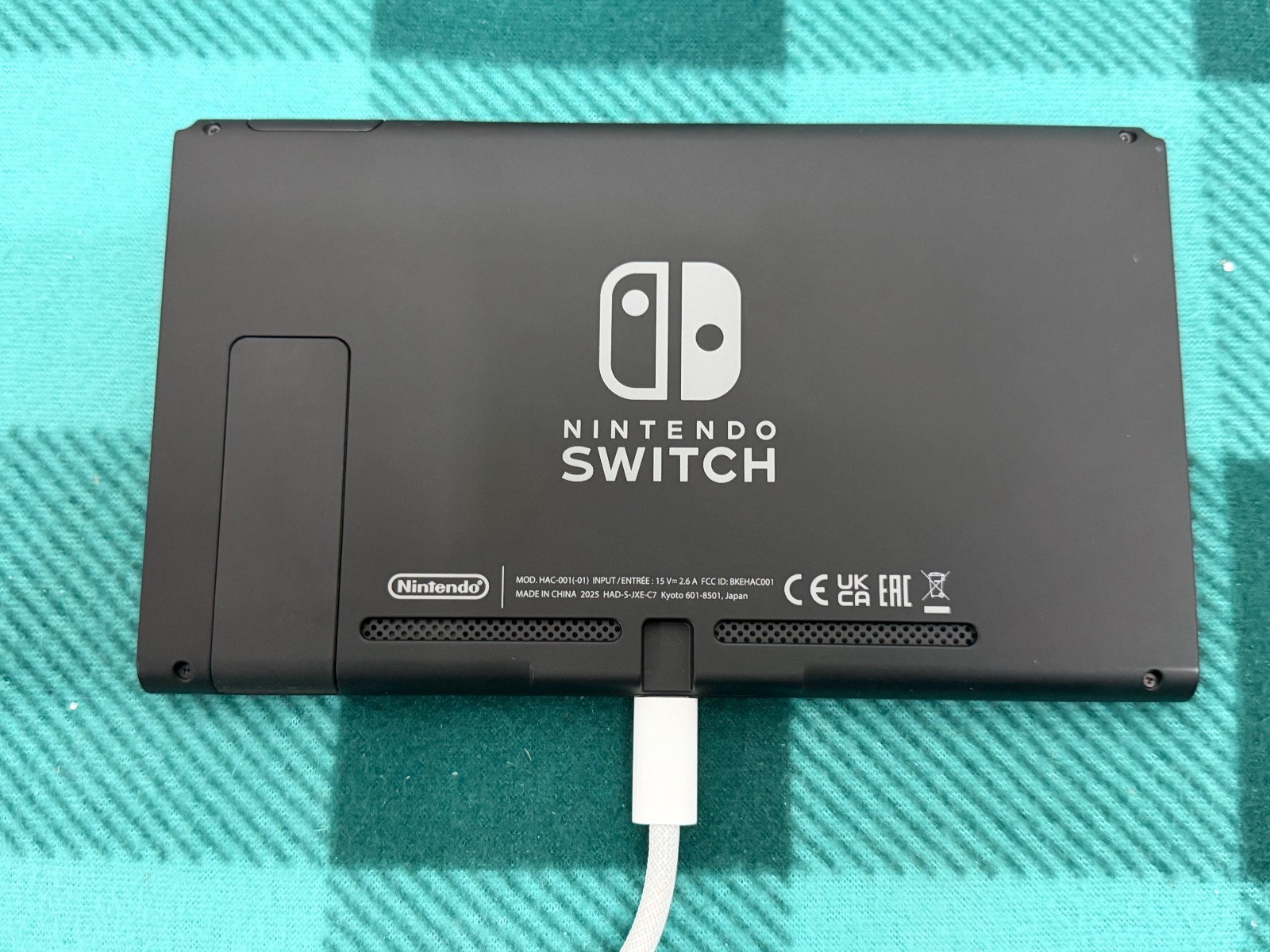 Nintendo Switch with Neon Blue and Neon Red Joy-Con (HAC-001-01; JAPAN)