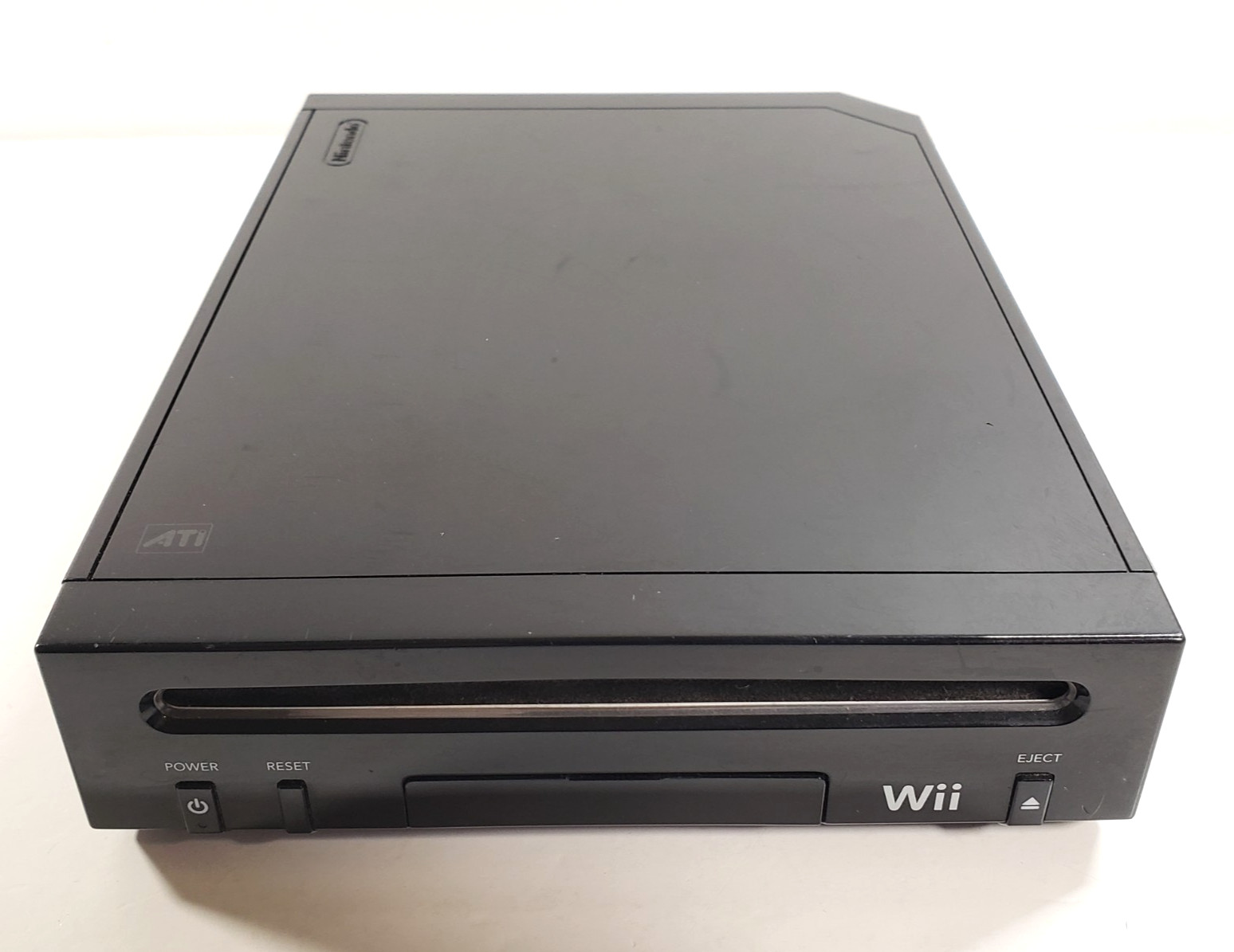 Nintendo Wii [RVL-101] Black Home Console Only Powers On – For Parts or Repair