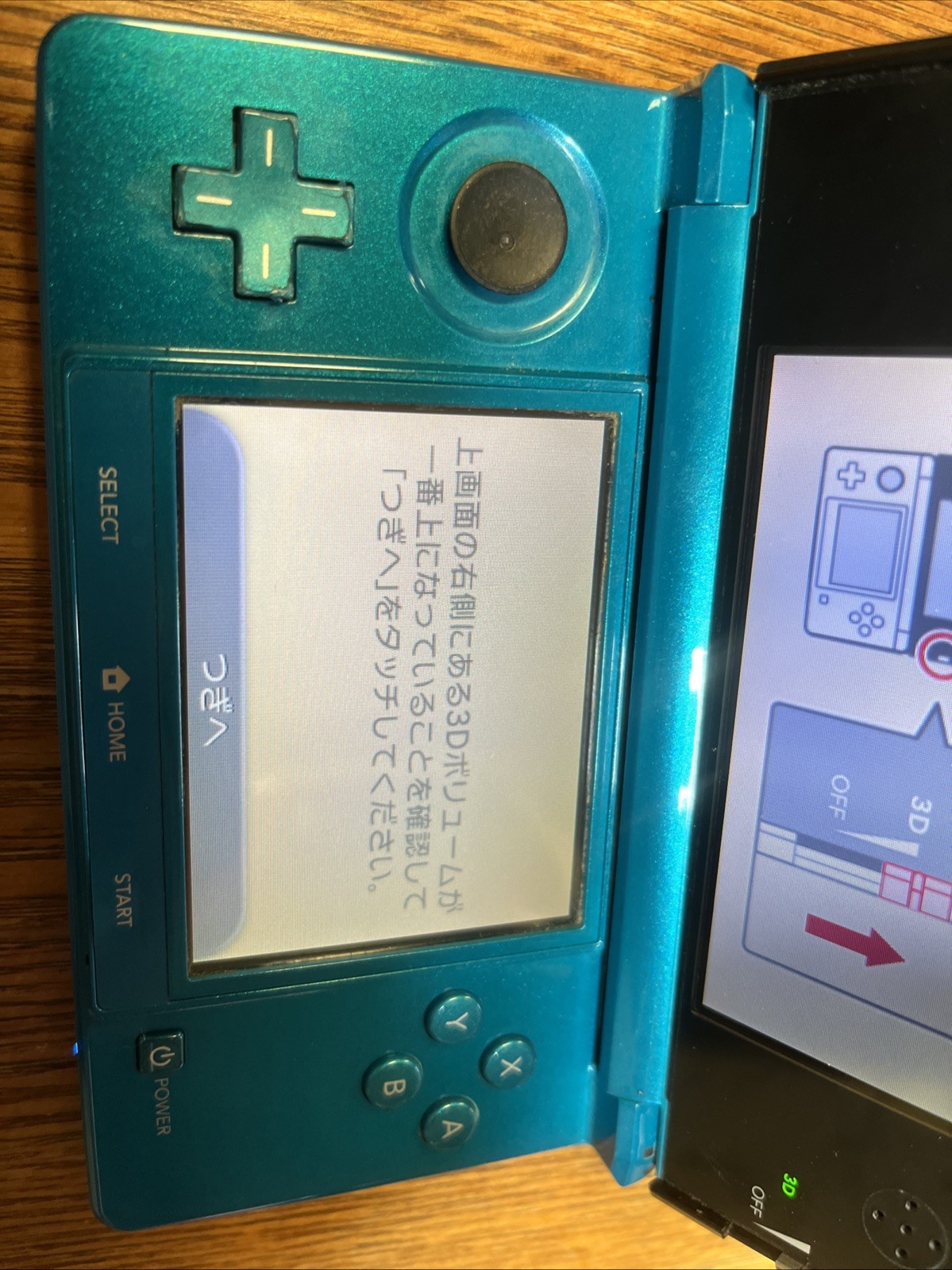Original Nintendo 3DS Handheld System Aqua Blua (Great Used Condition) Japanese