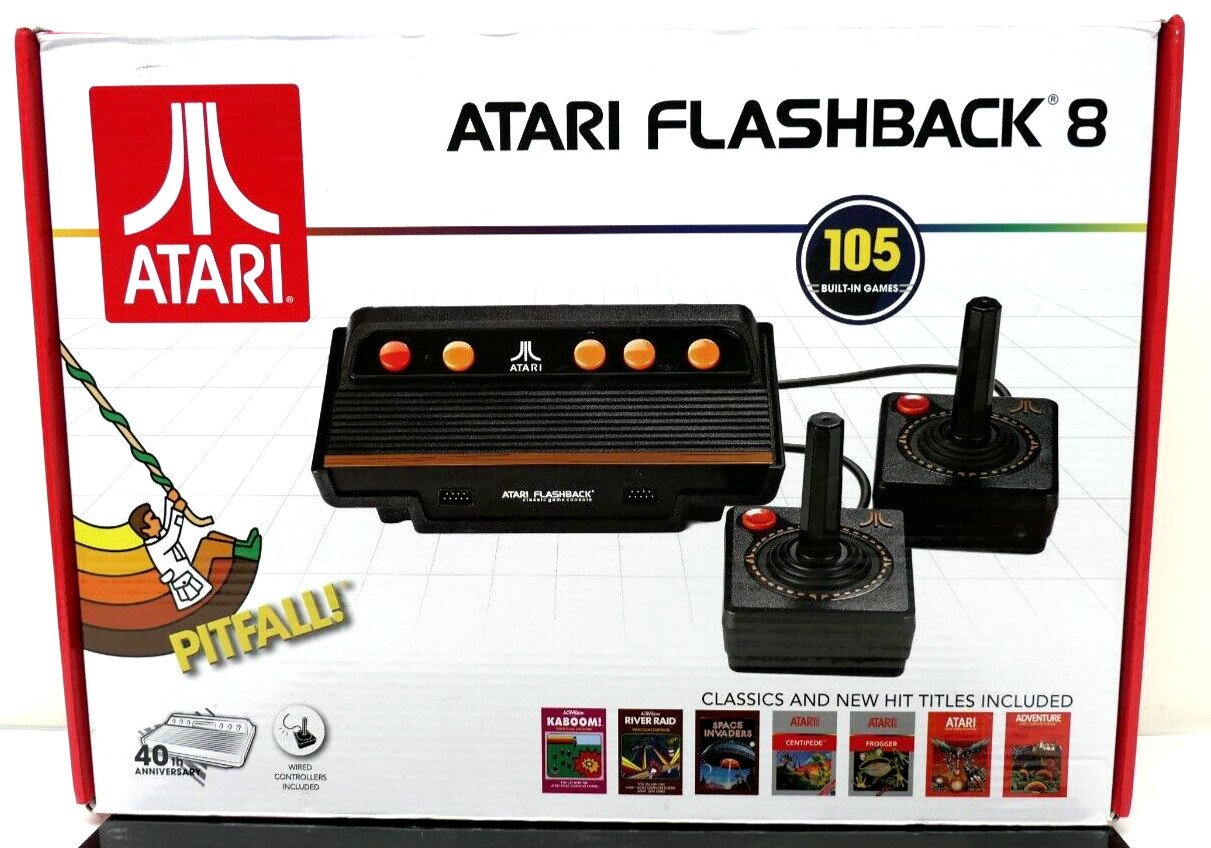 2017 40th Anniversary Atari Flashback 8 105 built-in games Classic/new Games NEW