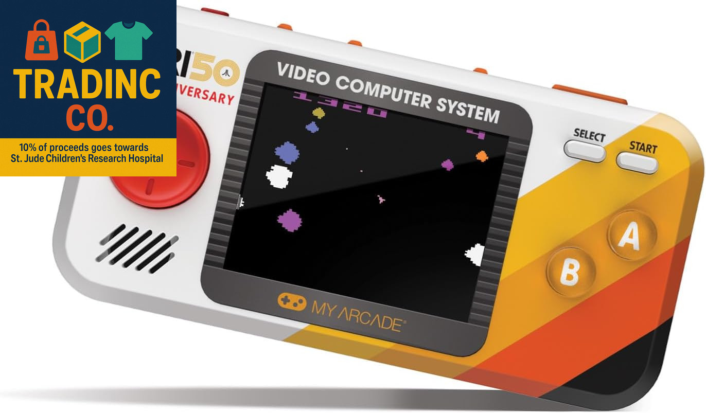 Atari Pocket Player Pro: Handheld Portable Video Game Console with 100 Games, 2.