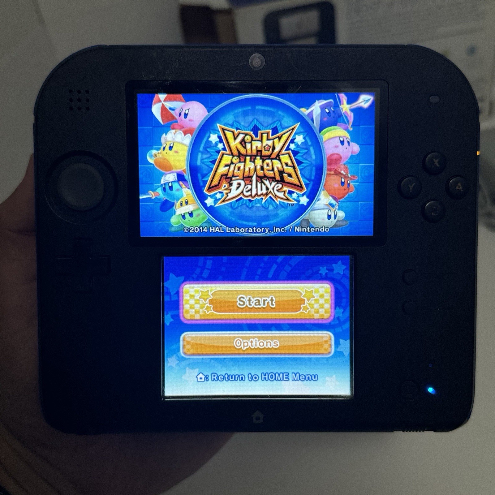 Nintendo 2DS Electric Blue Handheld With Box