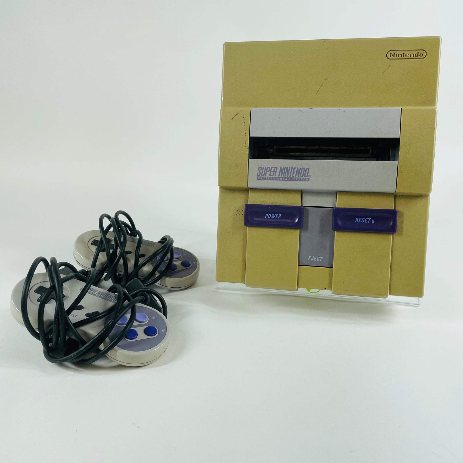 Super Nintendo SNES Video Game Console SNS-001 Gray