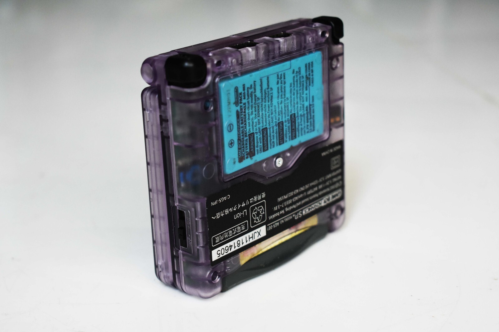 Backlit IPS LCD GBAsp Mod Nintendo Gameboy Advance SP Atomic Purple