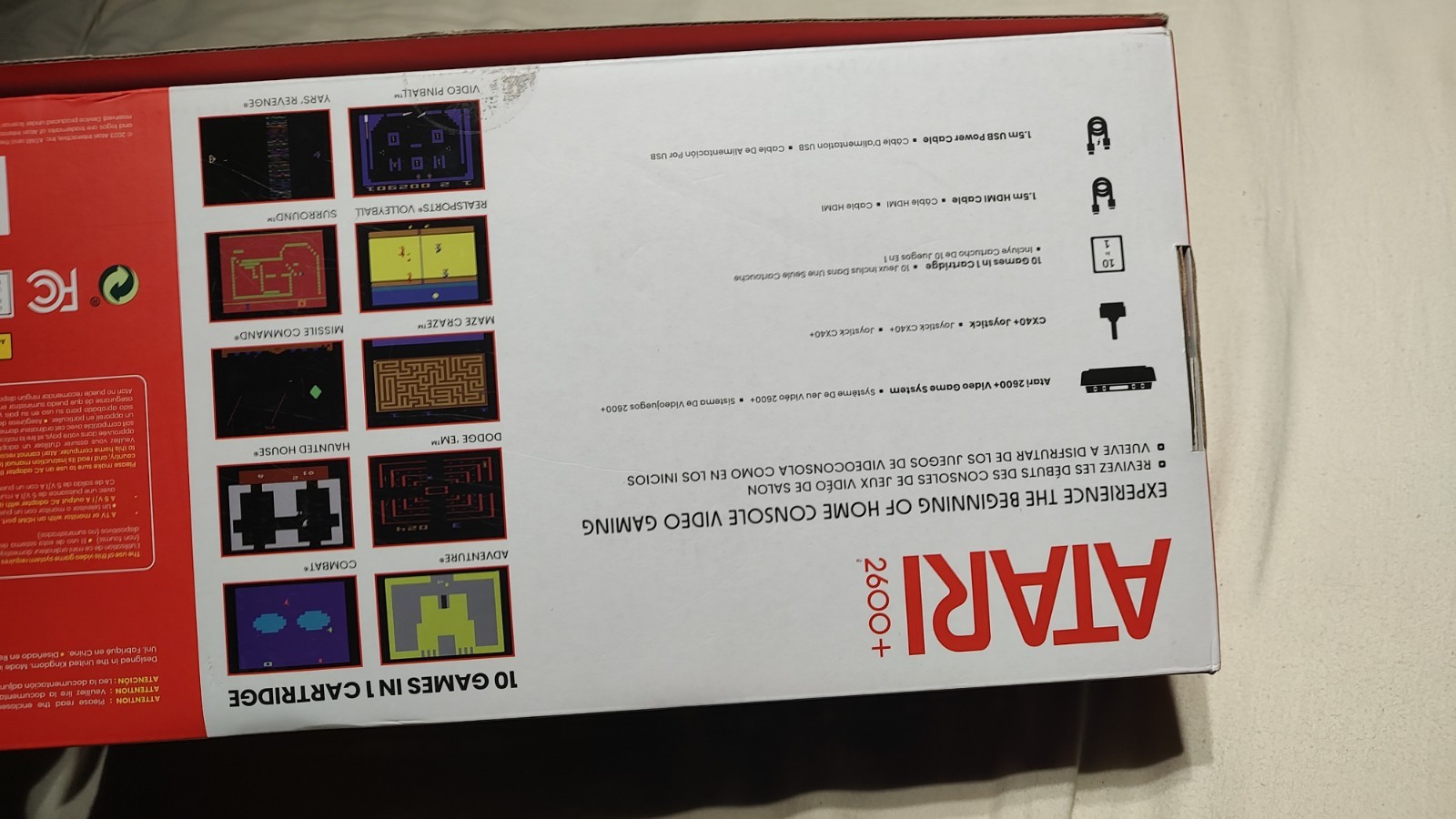Atari 2600+ Plus HDMI Console + 10 in 1 Game Cart Authentic Clean In Box 😎👍🎮