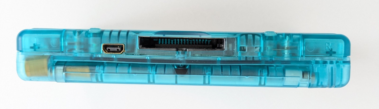 Nintendo DS Lite Console Custom Transparent Blue Shell Tested Charger Stylus