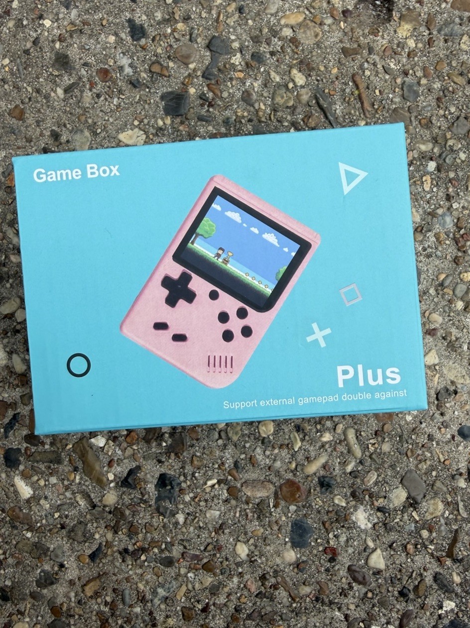 Game Box Plus Handheld Game Console w/ TV Out, Composite RCA, Blue/Pink