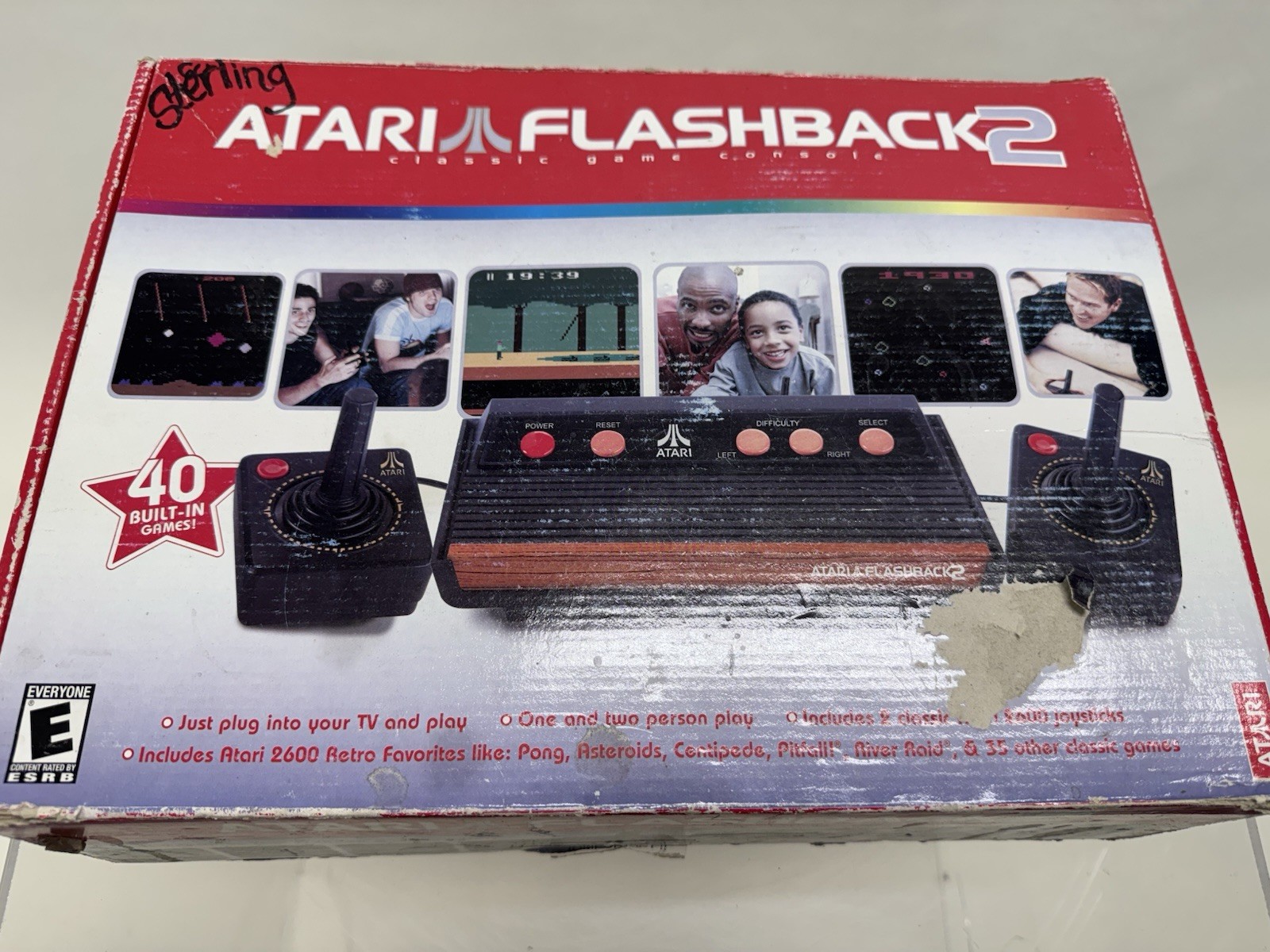 Atari Flashback 2 Classic Game Console TV Plug & Play w/40 Built In Games